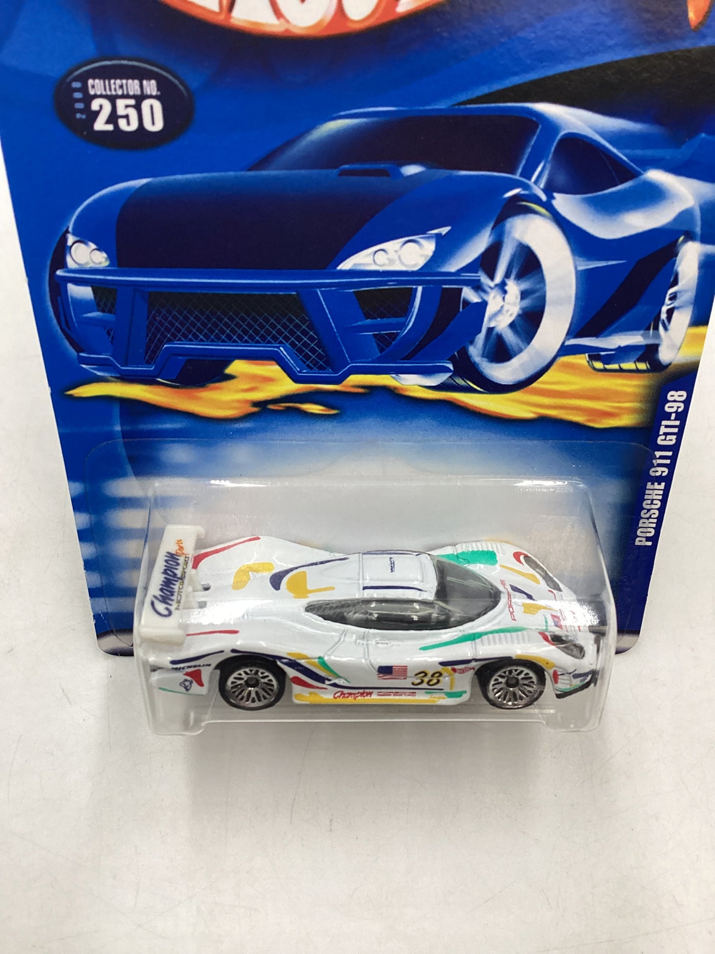 2000 Hot Wheels #250 Porsche 911 GTI-98 htf variant 99B