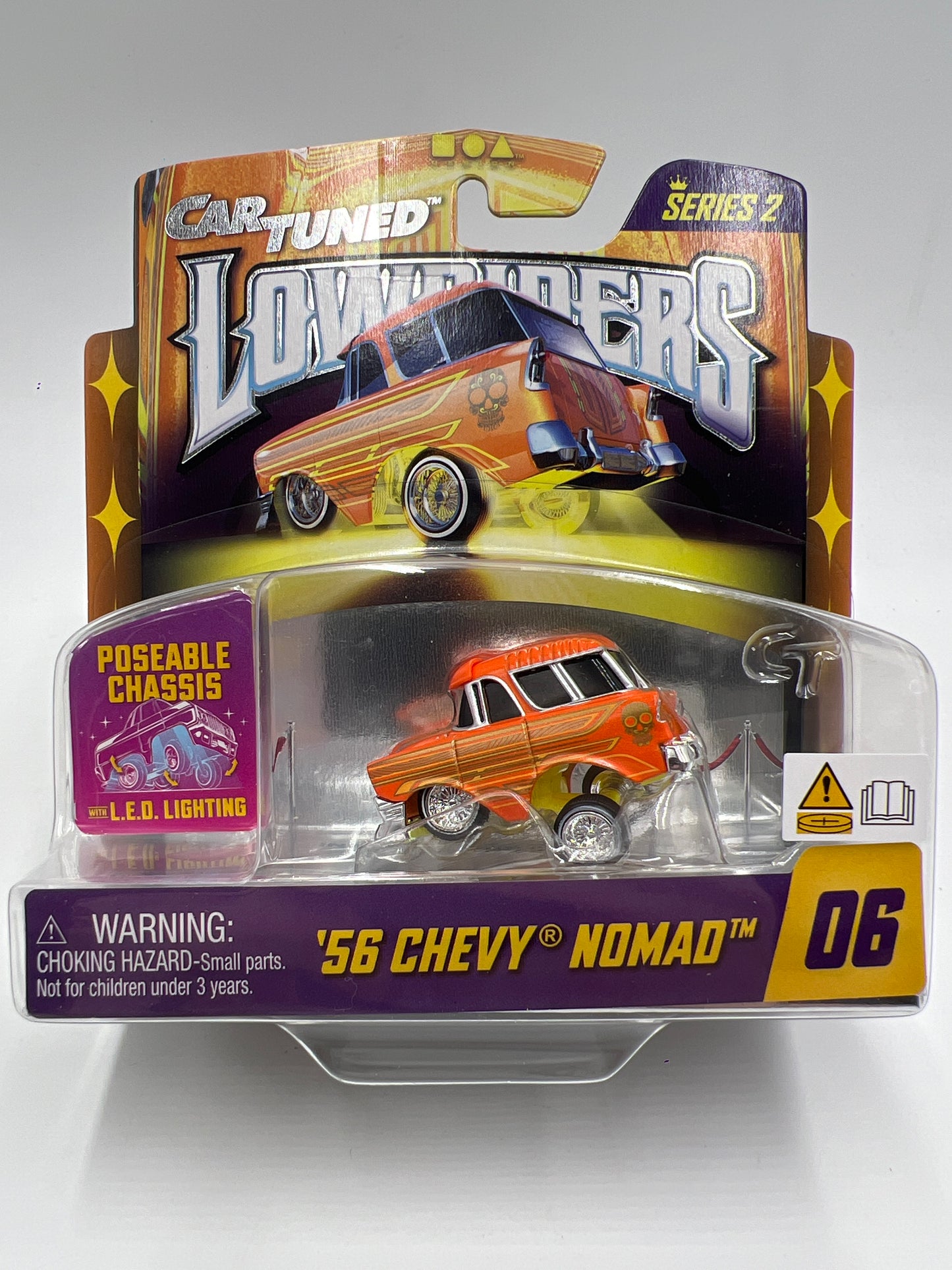 MGA Car Tuned Series 2 Show Glow Lowriders #6 56 Chevy Nomad