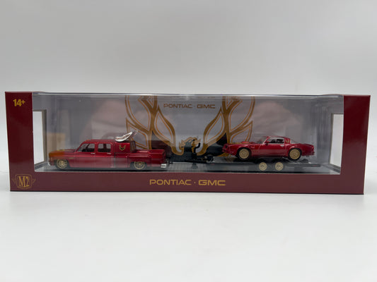 M2 Machines Haulers R96 1977 GMC Sierra 3500 Custom & 1977 Pontiac Firebird Trans Am