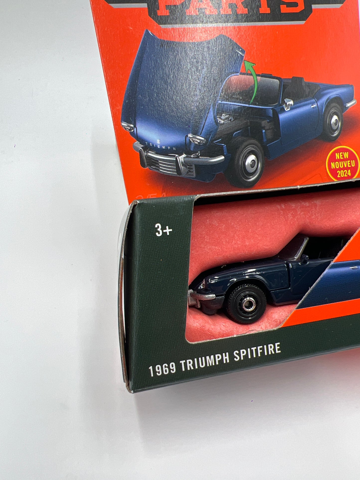 2024 Matchbox Moving Parts #2 1969 Triumph Spitfire Blue 170F