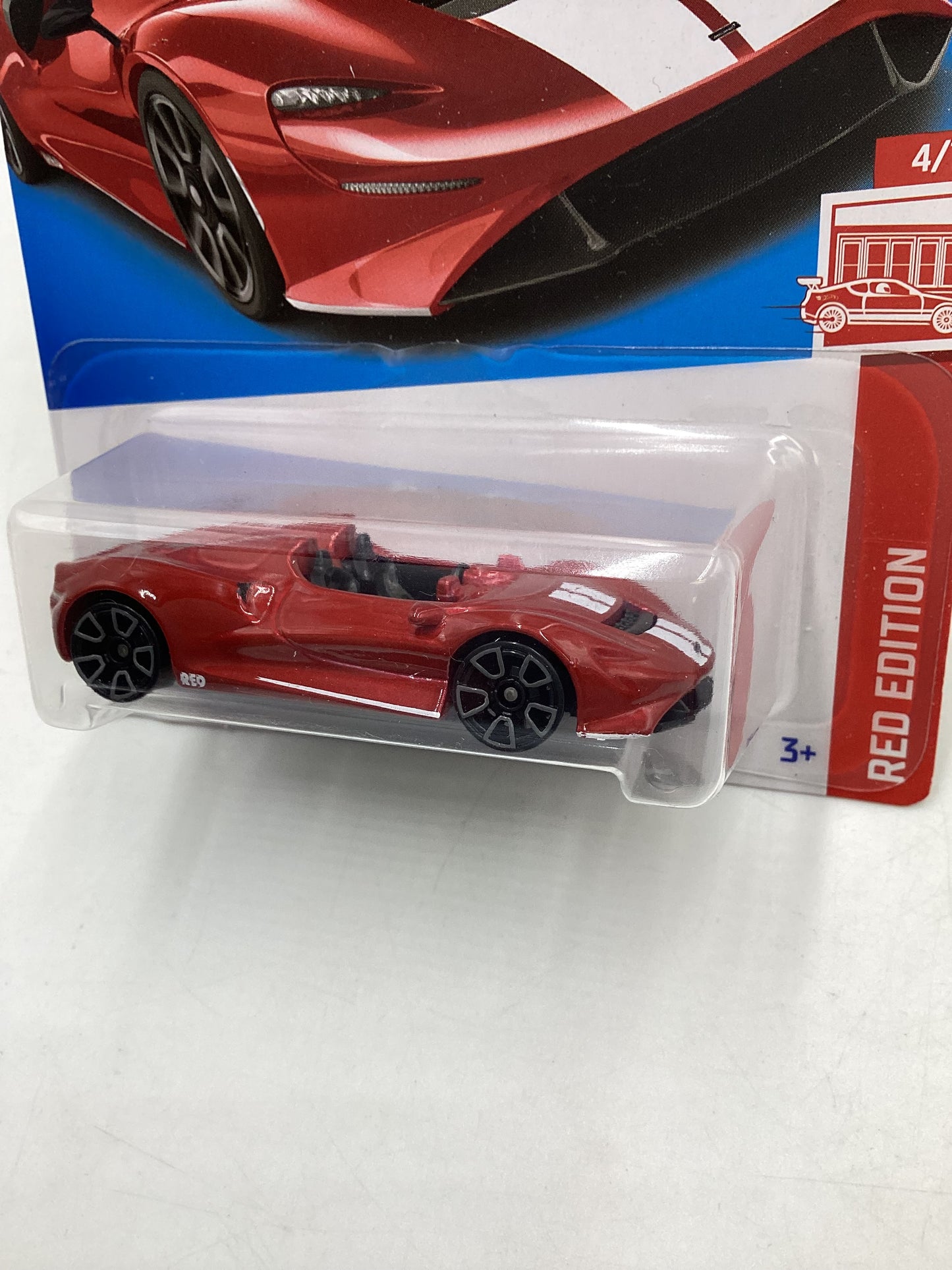 2023 Hot wheels Red Edition Factory Sealed #82 Mclaren Elva 152C