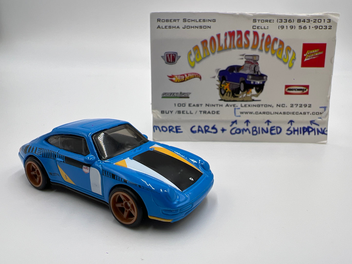 Hot Wheels 1996 Porsche Carrera Blue CUSTOM