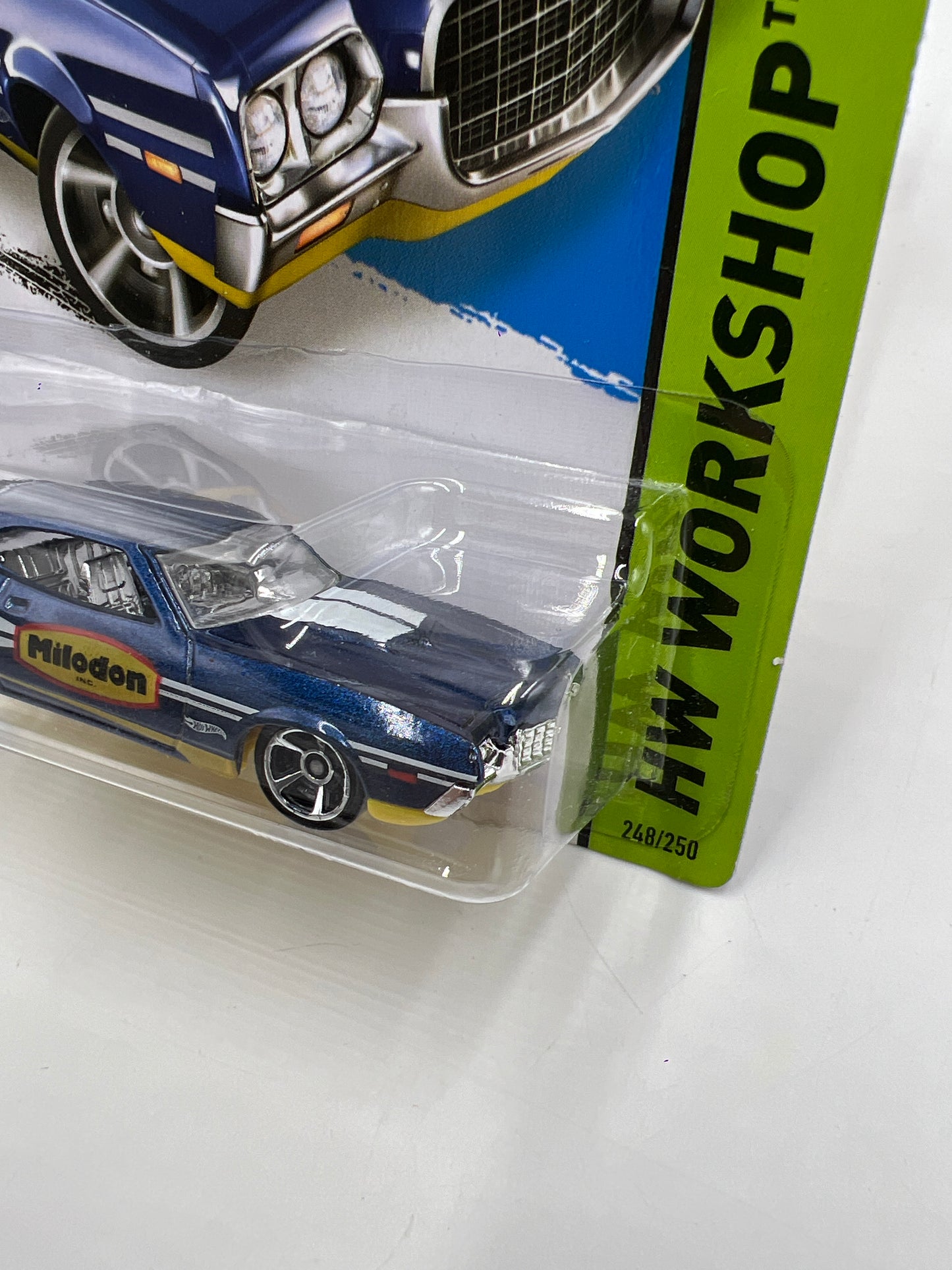 2014 Hot Wheels Workshop #248 72 Ford Gran Torino Sport Blue 22D