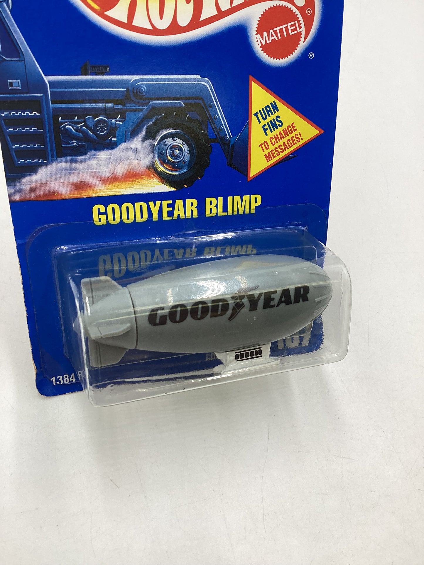 Hot Wheels Blue Card Collector No. 137 Goodyear Blimp Right Facing 240C