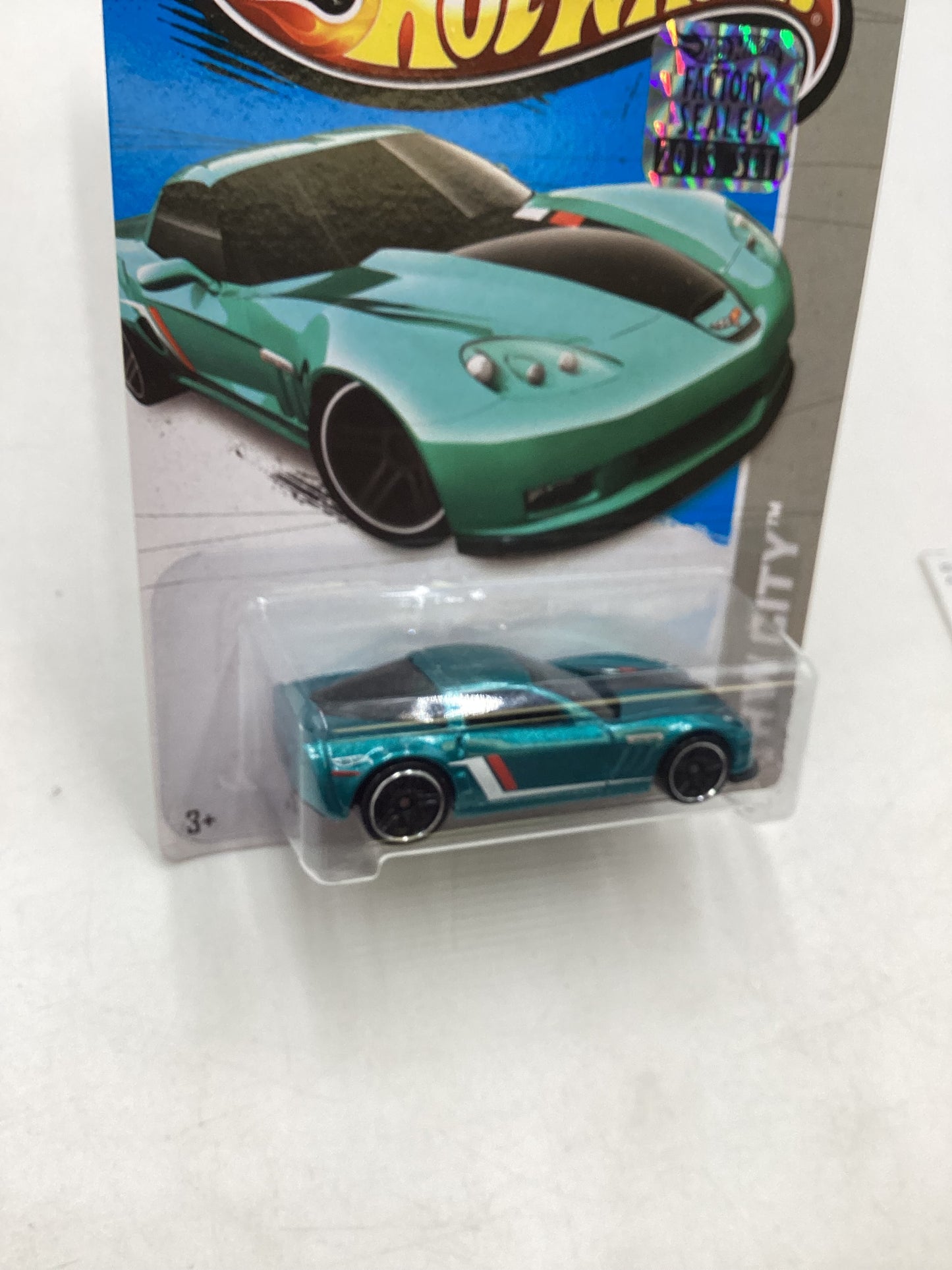 2013 Hot Wheels Factory Sealed #24 11 Corvette Grand Sport Teal 15B