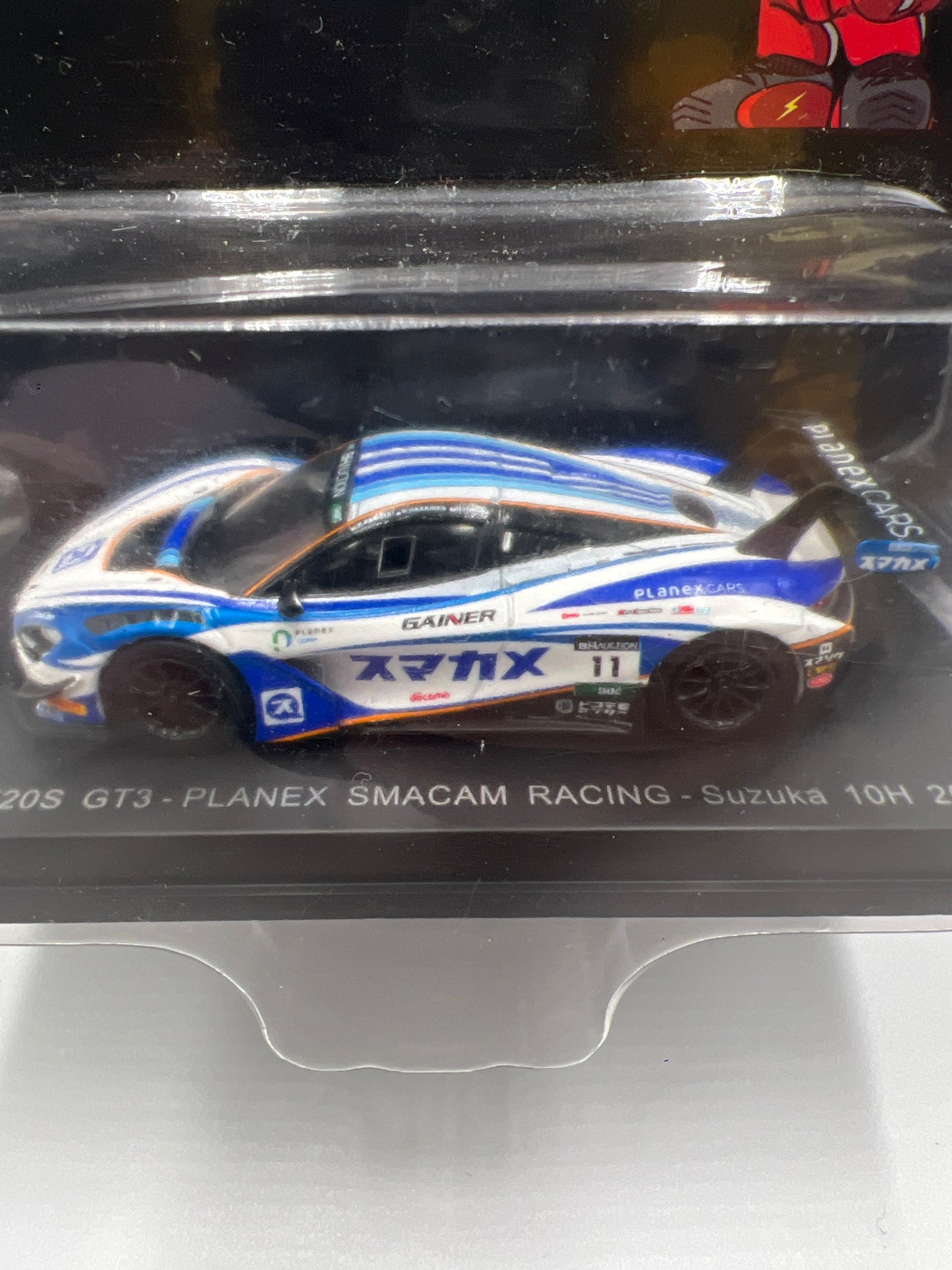 Sparky Scale 1/64 Diecast Suzuka 10H 2019 Planex Smacam Racing McLaren 720s GT3 Cracked Blister