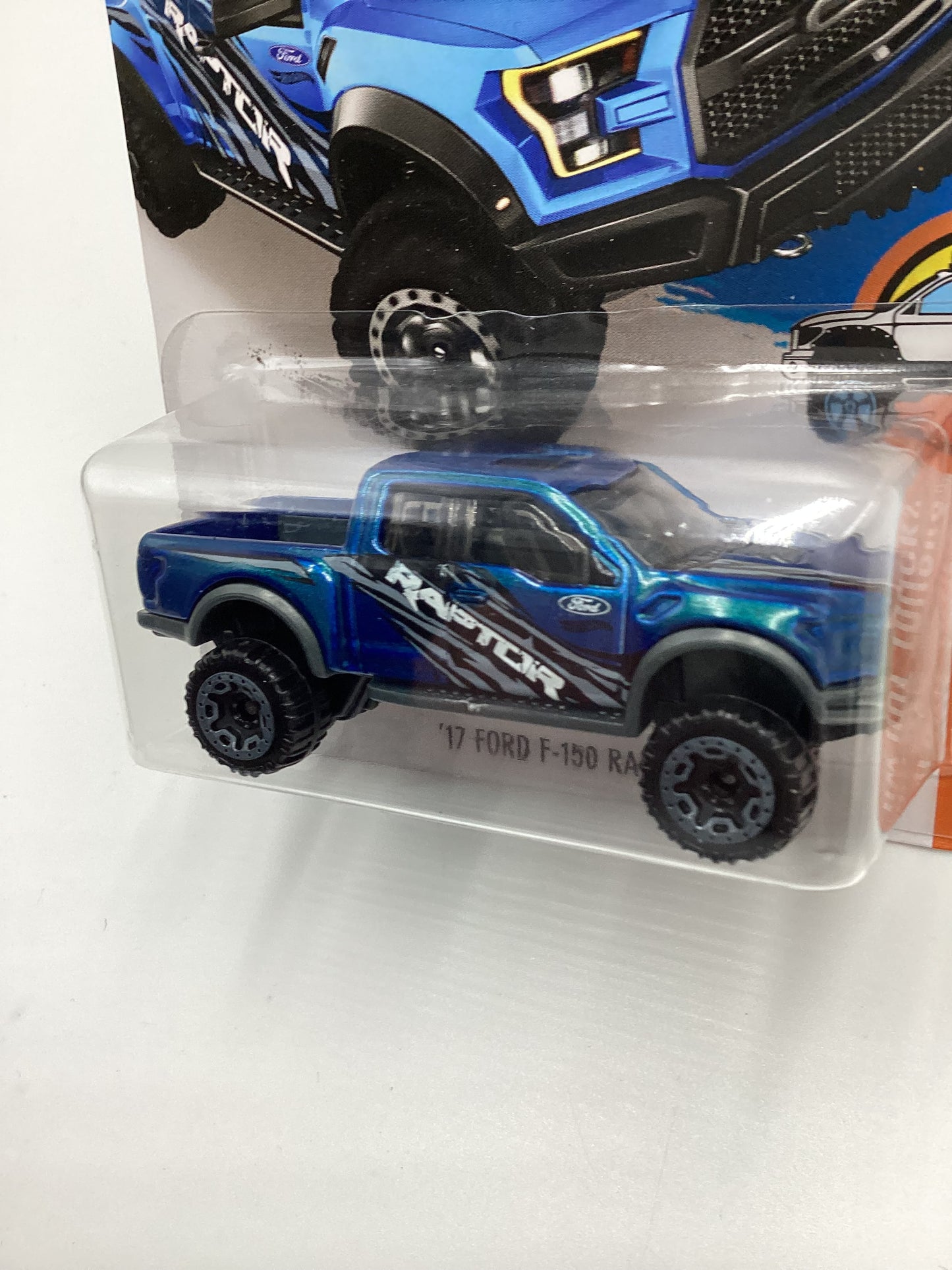 2016 Hot Wheels #150 17 Ford F-150 Raptor Blue 31A