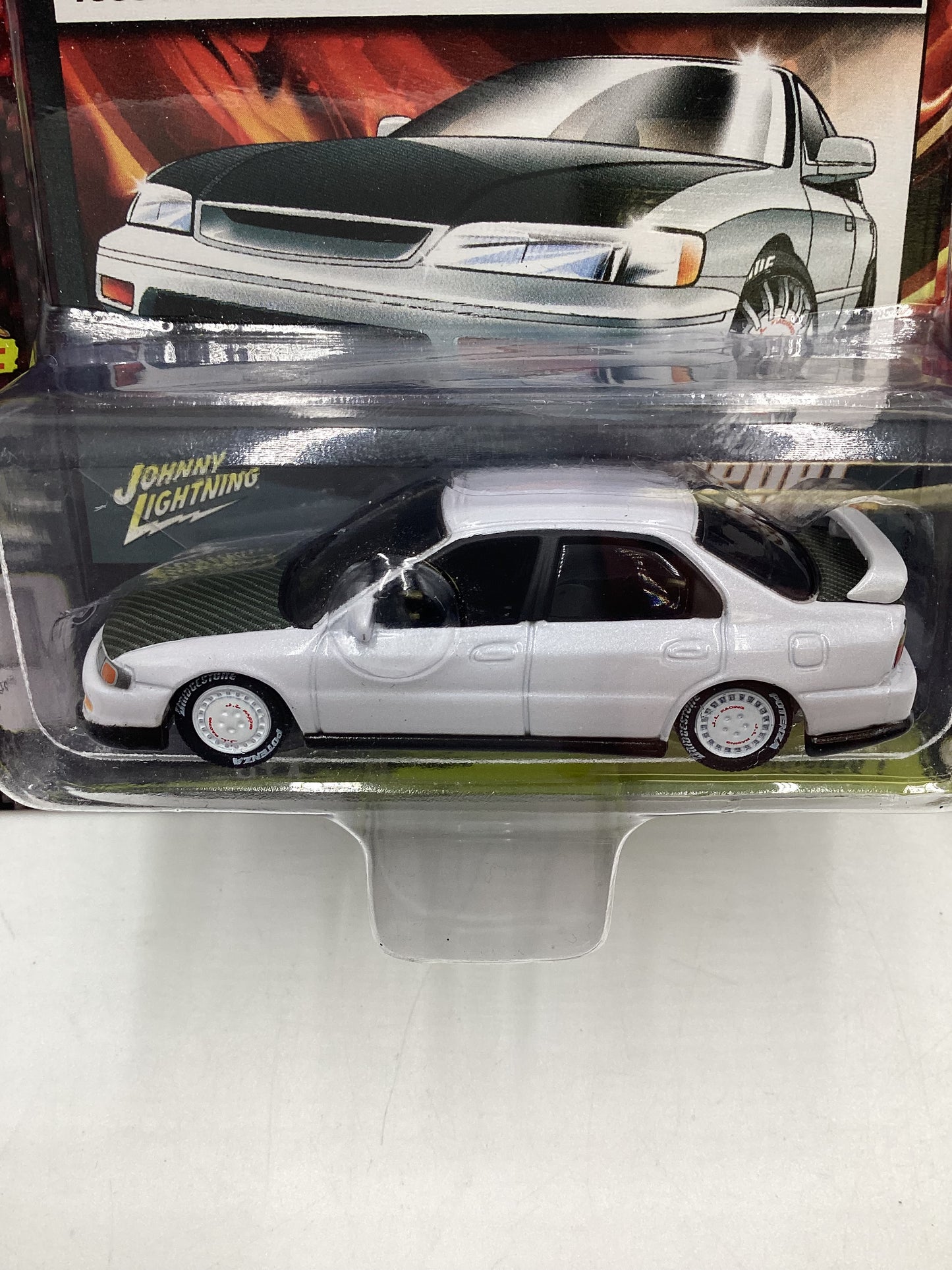 Johnny lightning Import heat #6 1995 Honda Accord White *Vein* 192A