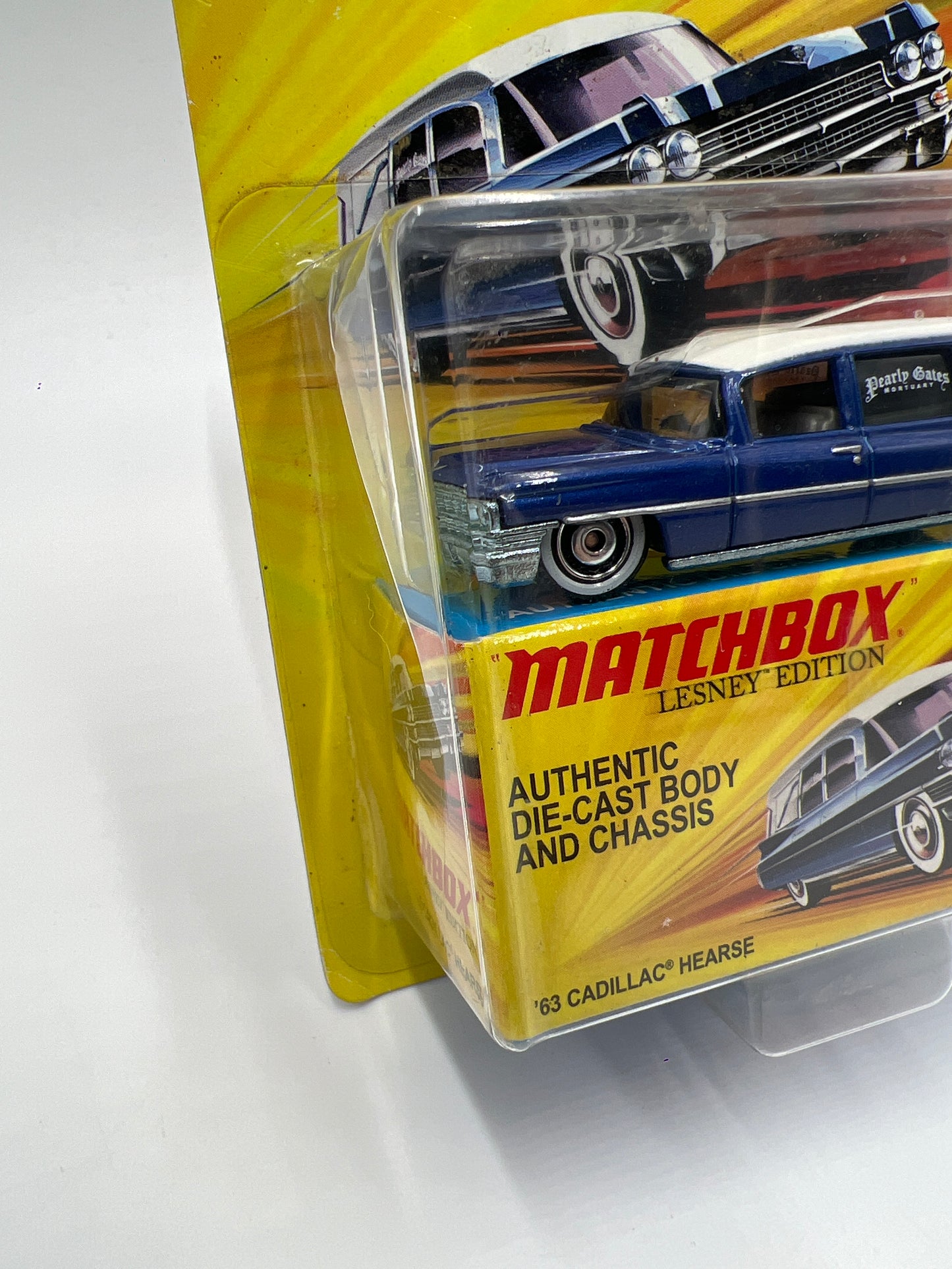 Matchbox Lesley Edition 63 Cadillac Hearse Blue