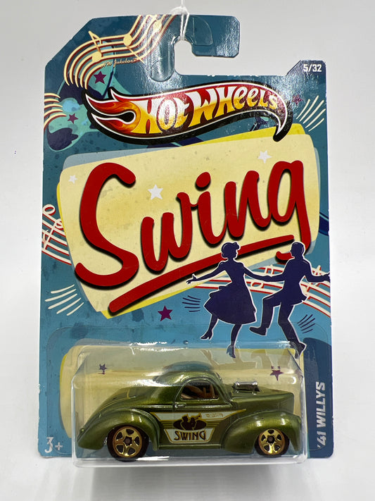 Hot Wheels Jukebox Swing #5 41 Willys Green 165F