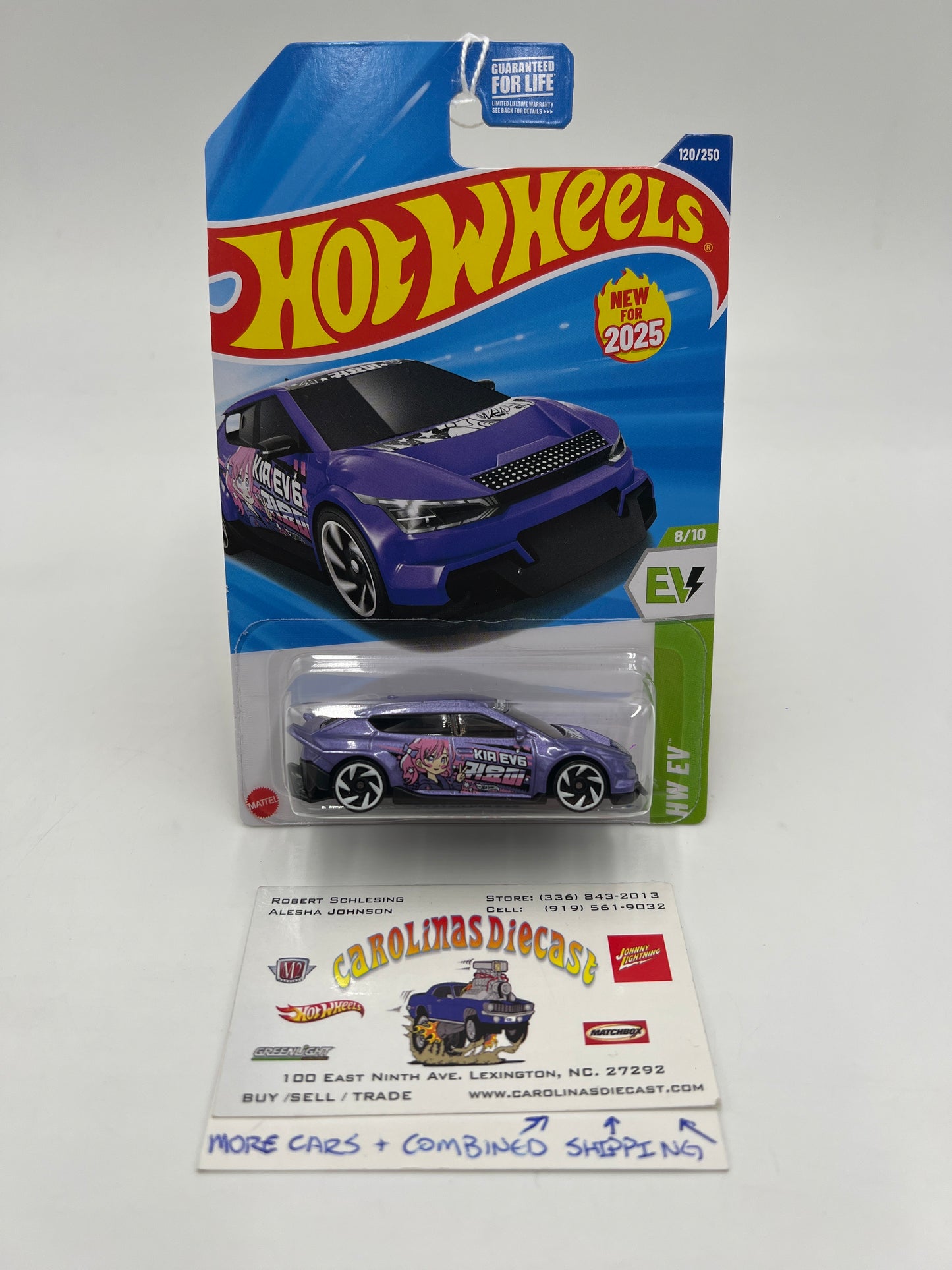 2025 Hot Wheels F Case HW EV #120 Custom Kia EV6 Purple 114i