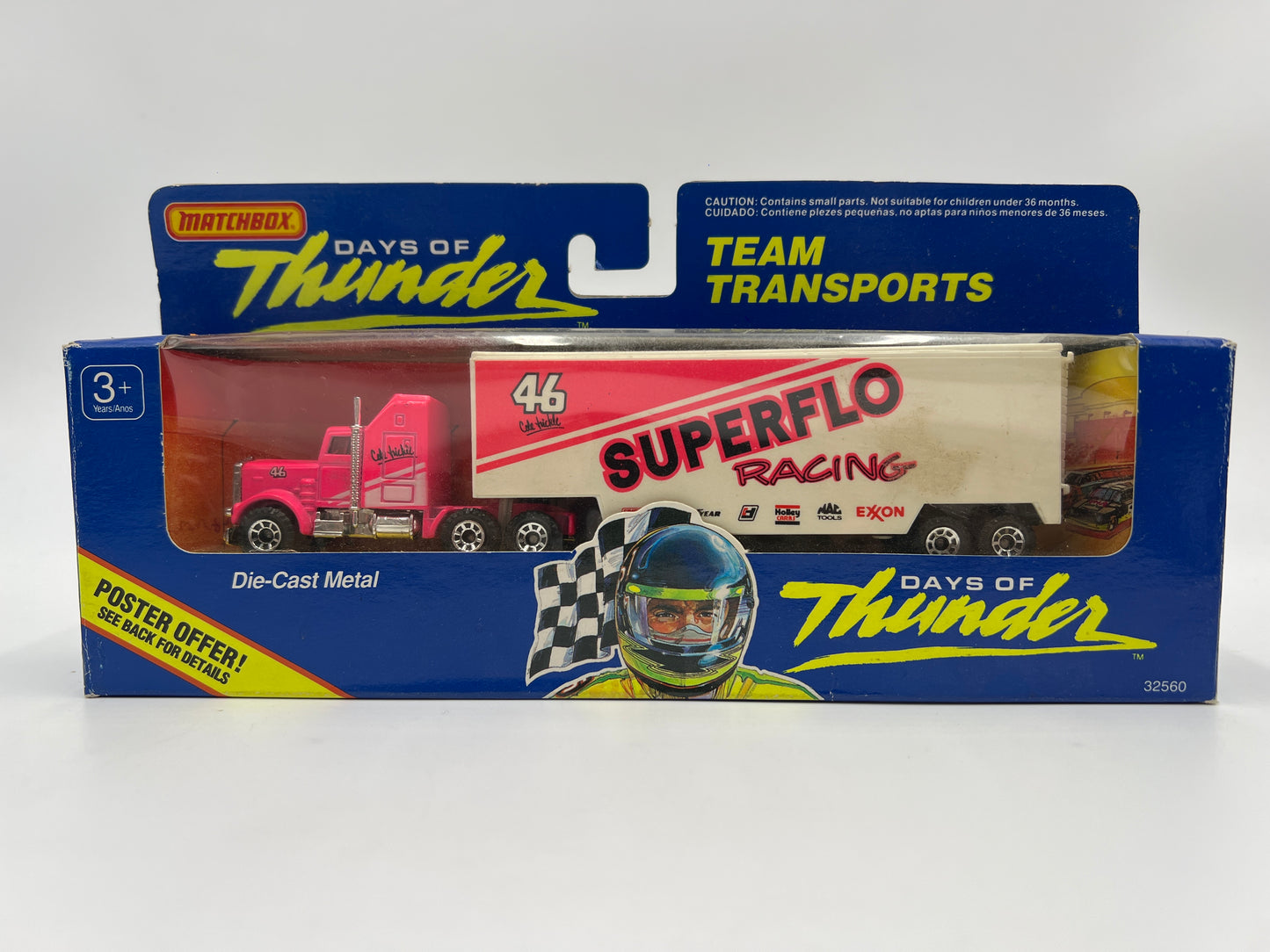 Matchbox Days Of Thunder Team Transports & Race Car Superflo Racing Lot Of 2