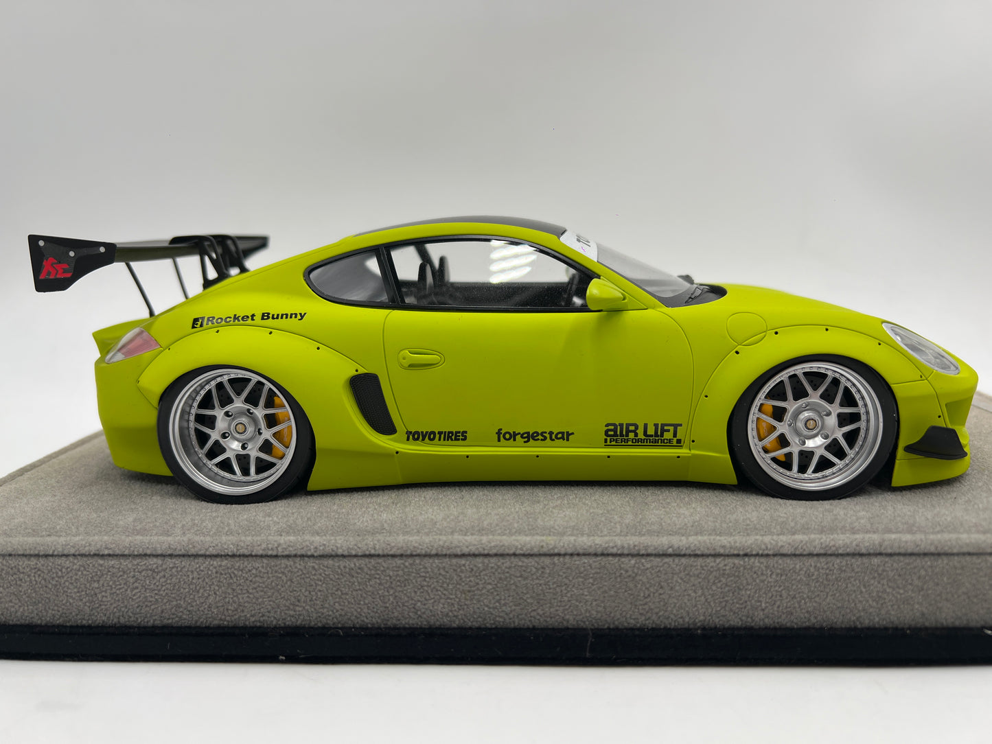 RARE #4/10 Made AutoBarn AB Models 1/18 Scale Porsche Cayman Rocket Bunny W/Box