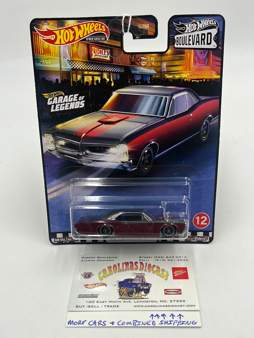 Hot Wheels Premium Boulevard #12 ‘66 Pontiac GTO 265G