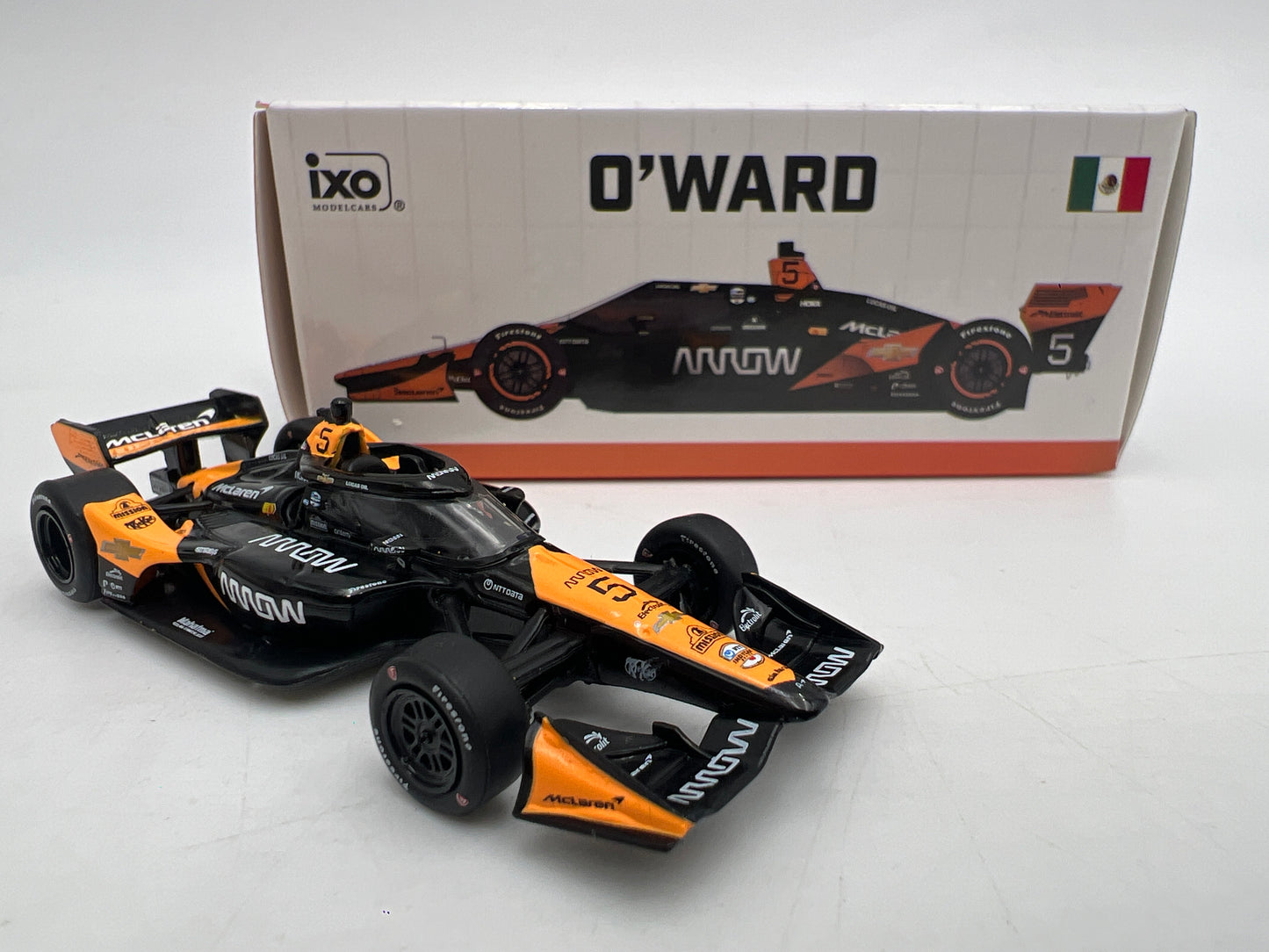 IXO Models 1/64 NTT Indycar Series Pato O’Ward #5 Arrow