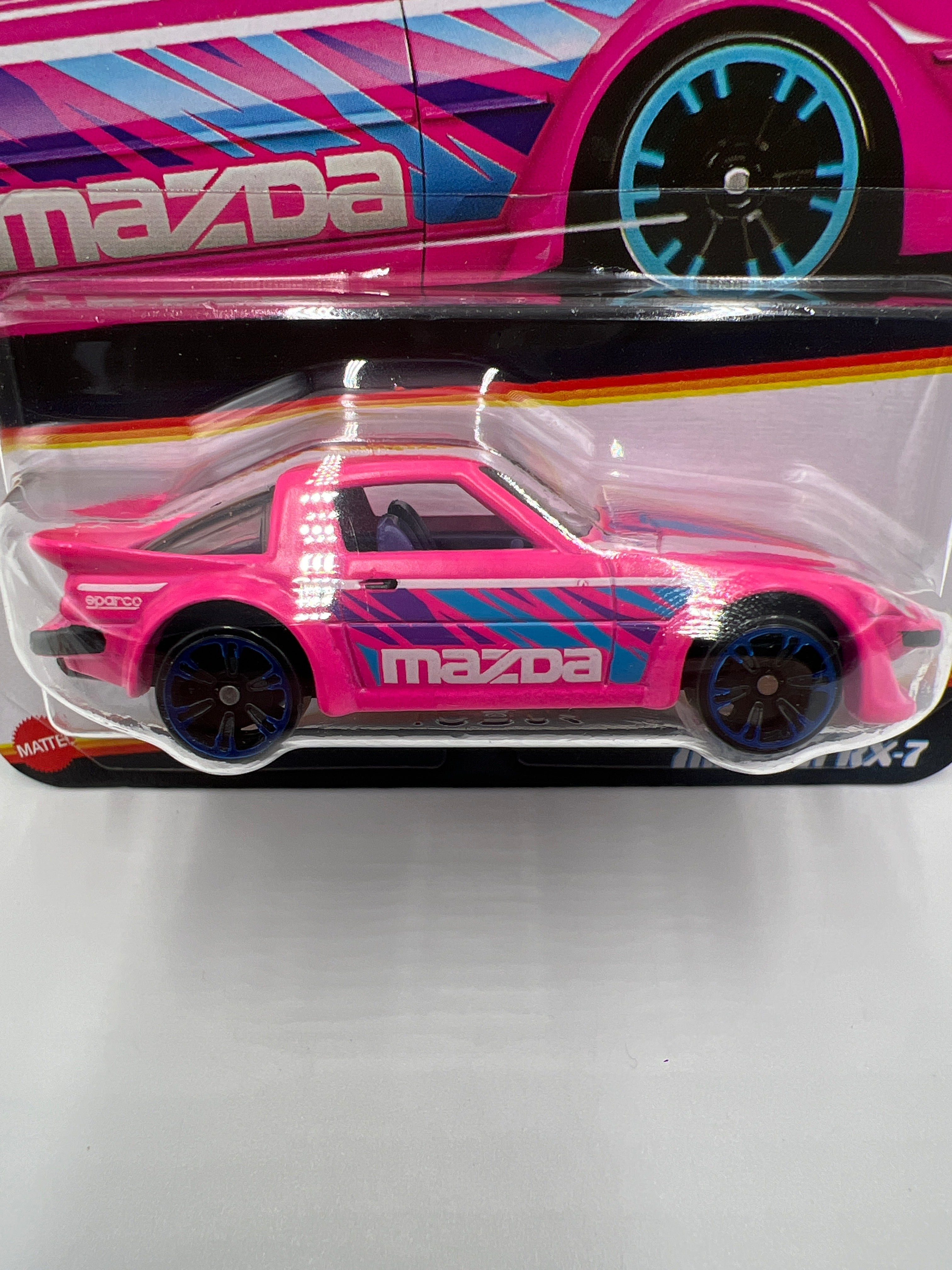 2025 Hot Wheels Neon Speeders #2 Mazda RX-7 Pink 158D
