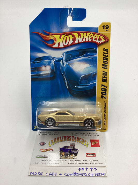 2007 Hot Wheels New Models #19 CCM Country Club Muscle Gold 48i