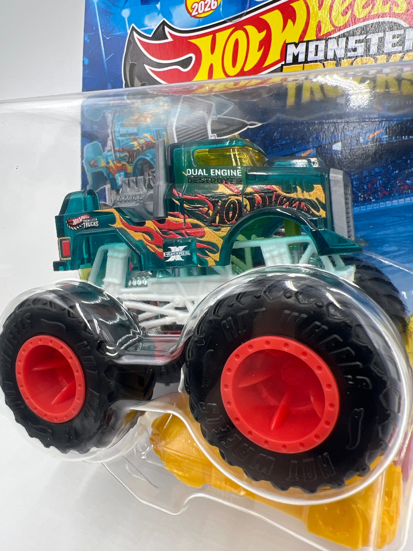 2026 Hot Wheels Monster Trucks X-Raycers XL #5 Dual Engine Destroyer 124F