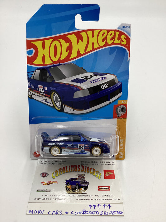 2024 Hot Wheels #144 Super Treasure Hunt Audi 90 Quattro Blue W/Protector International Card