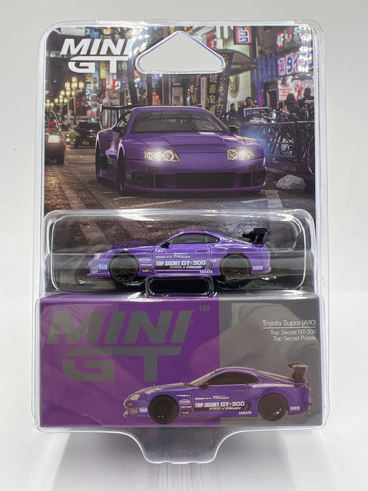 Mini GT #1067 Toyota Supra A80 Top Secret GT-300 Purple 237G