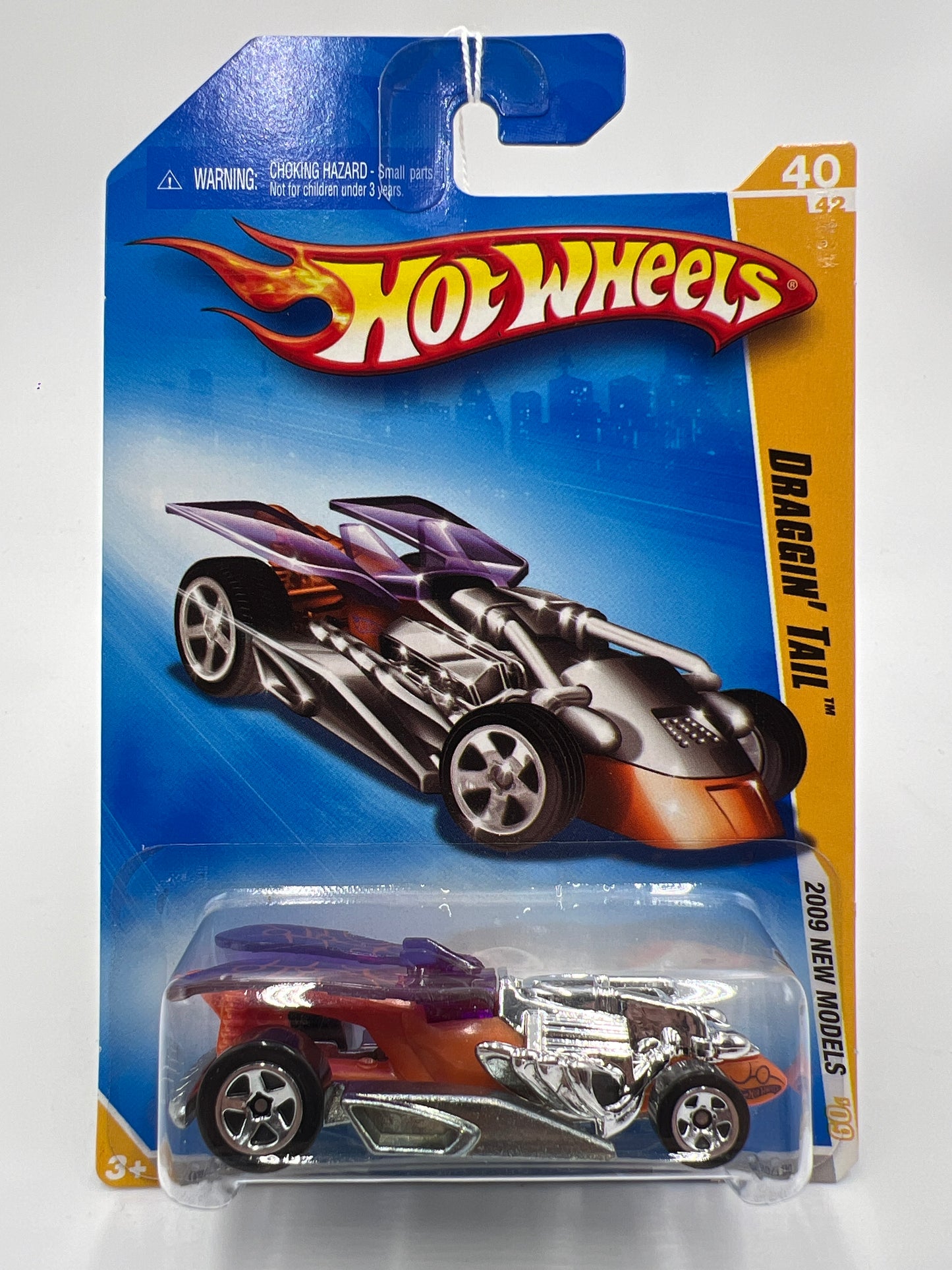 2009 Hot Wheels New Models #40 Draggin Tail Purple/Orange DD8