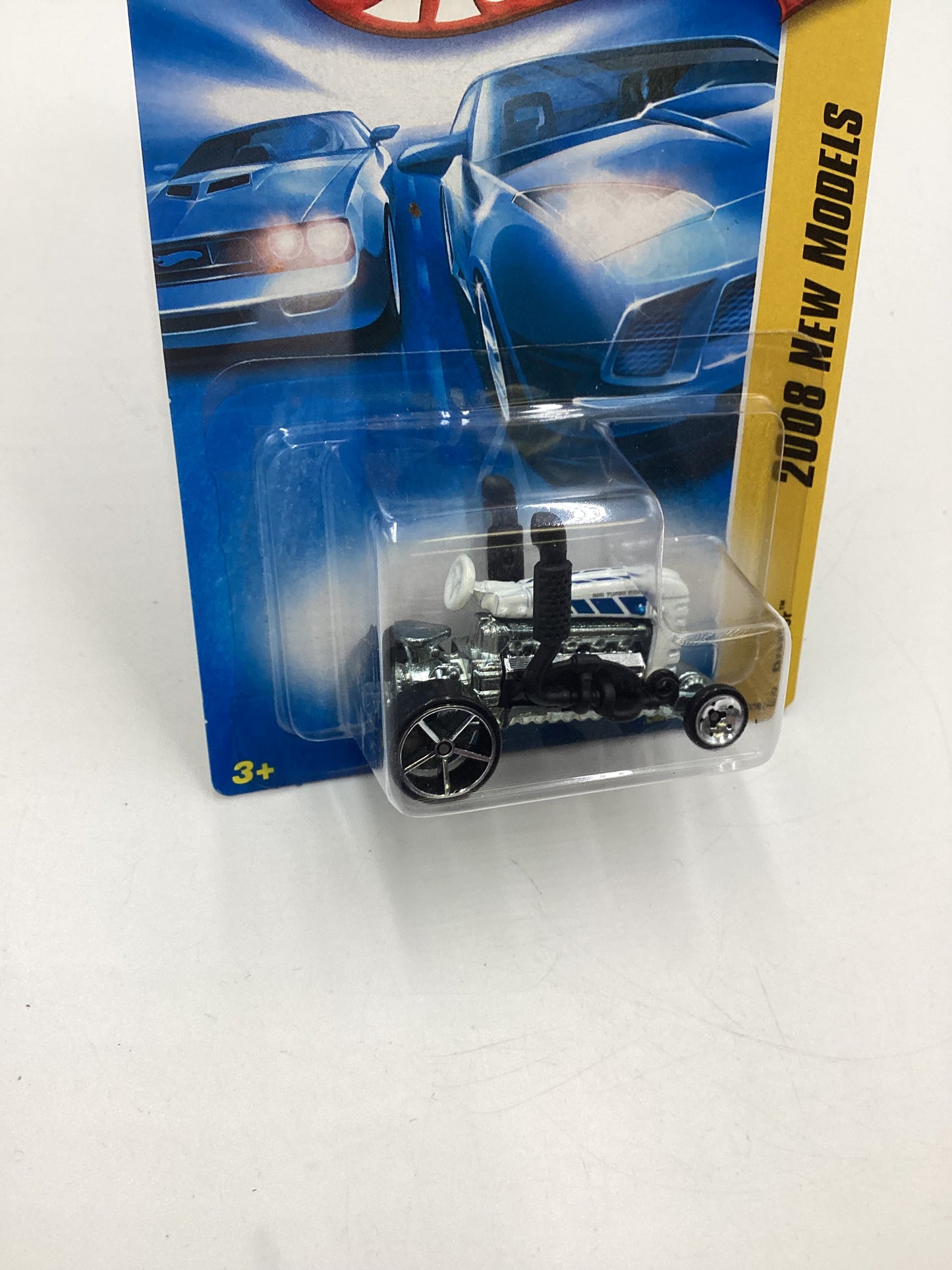 2008 Hot Wheels New Models #6 Dragtor White BB3