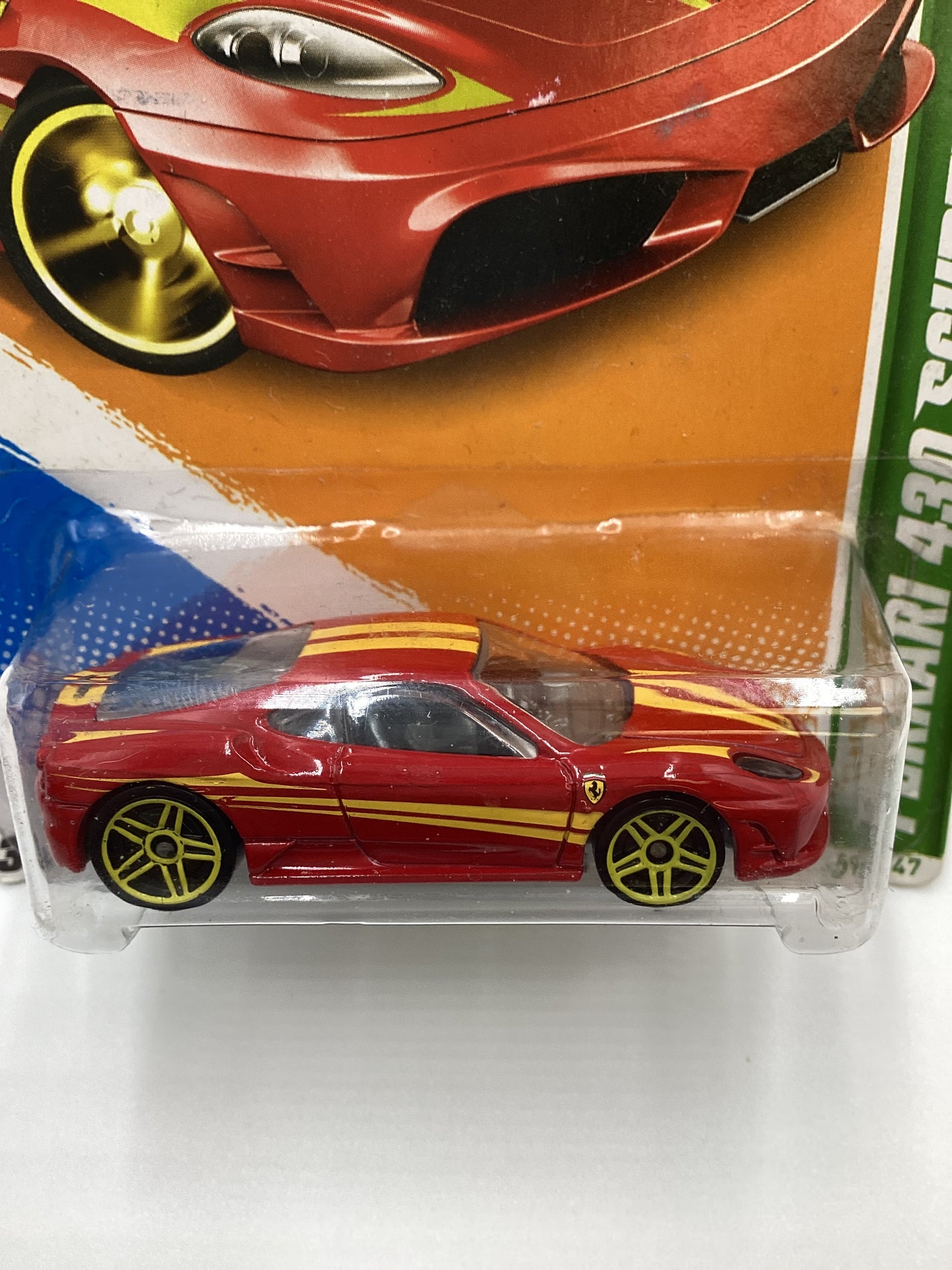 2012 Hot Wheels Treasure Hunt #59 Ferrari 430 Scuderia Red Card not Perfect 273A