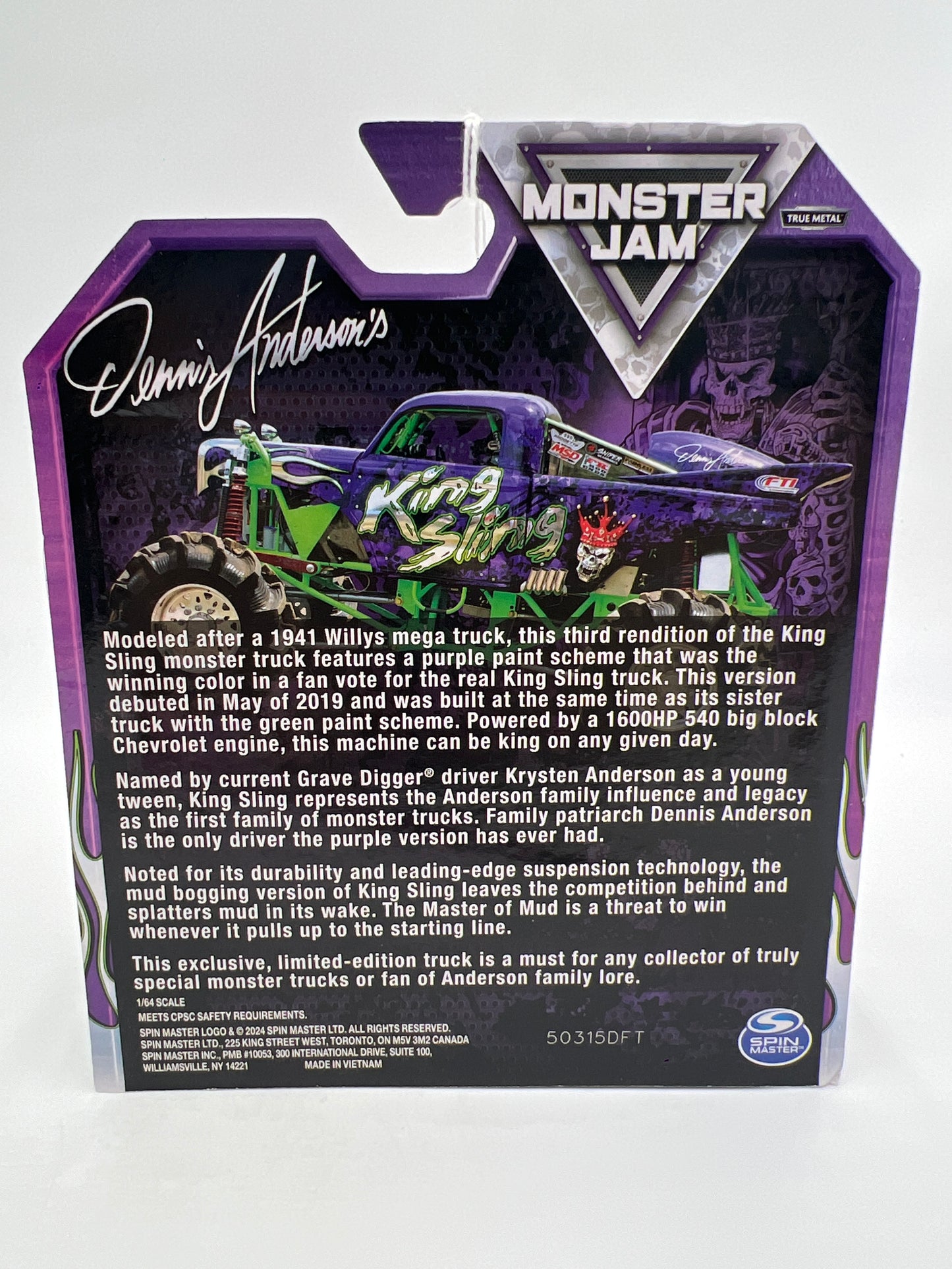2025 Monster Jam Happy Halloween Limited Edition 1/5000 King Sling