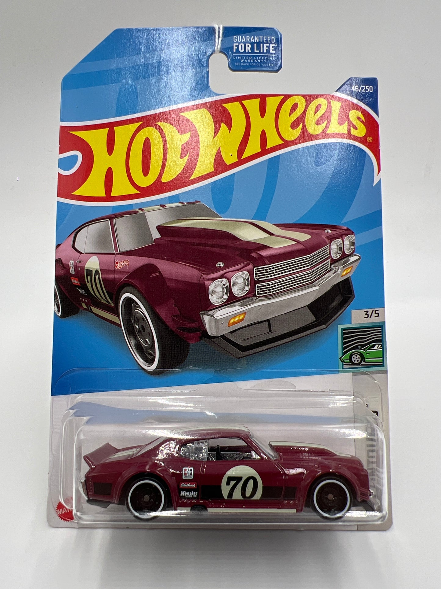 2022 Hot Wheels Contoured #46 70 Chevy Chevelle Burgundy 7F