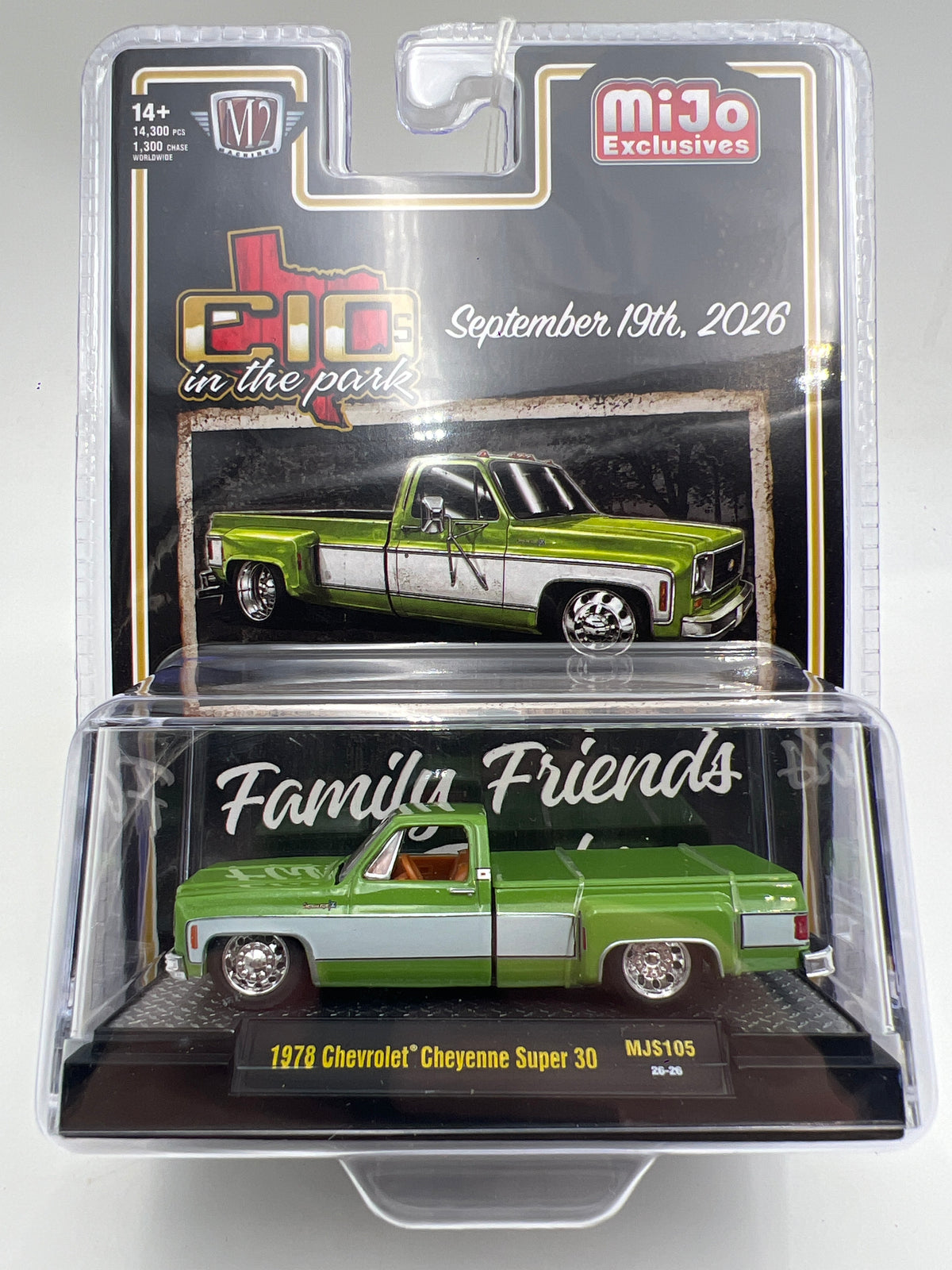 M2 Machines MJS105 MiJo Exclusives C10s In The Park 1978 Chevrolet Cheyenne Super 30