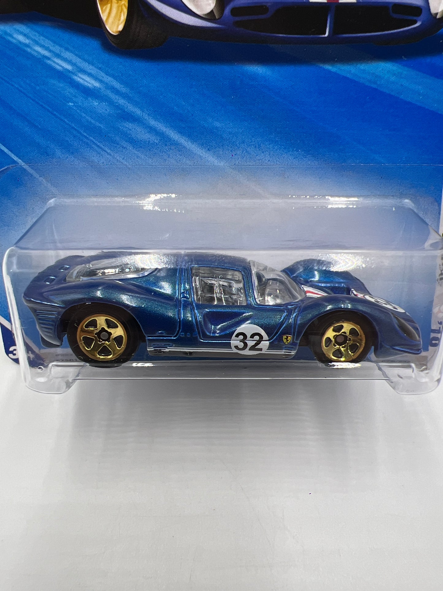 2010 Hot Wheels Garage #76 Ferrari 330 P4 gold 5 spoke Blue SR