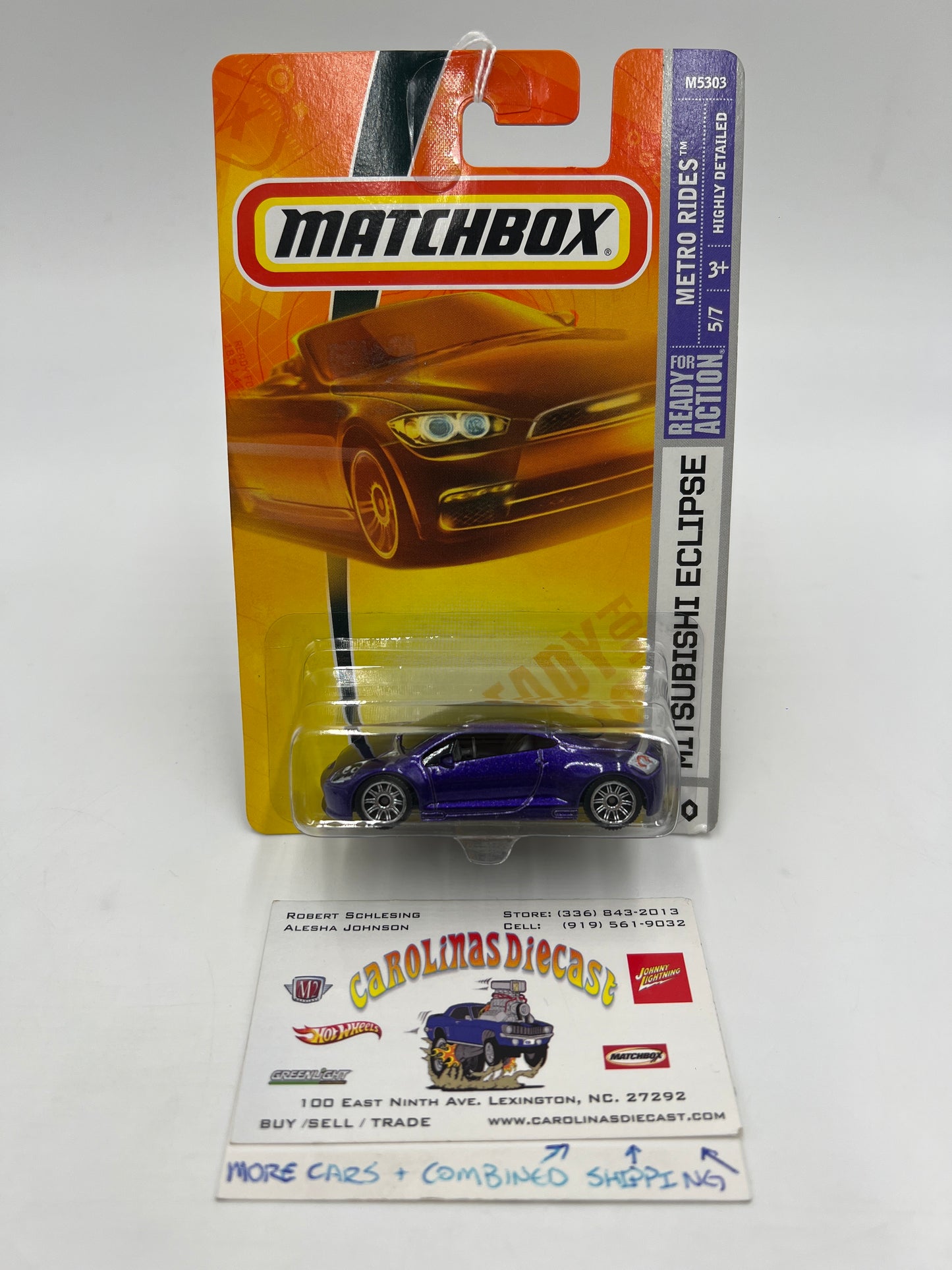 Matchbox Metro Rides #30 Mitsubishi Eclipse Purple 216L