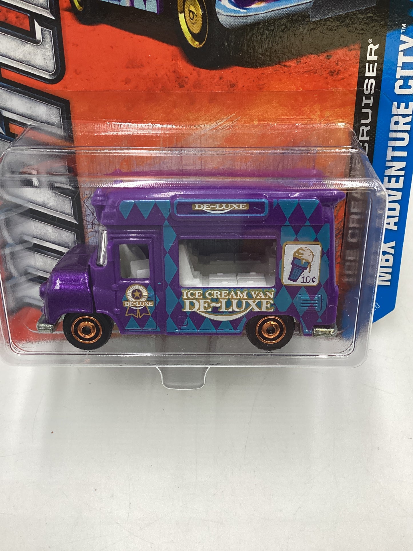 Matchbox 2013 MBX Adventure City Ice Cream Cruiser Purple #32 207E