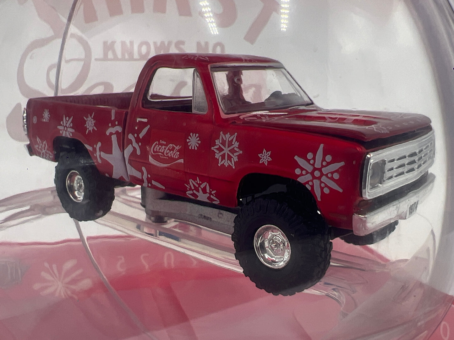2025 M2 Machines Coca Cola Holiday Christmas Ornaments 1974 Dodge W200 Power Wagon Red