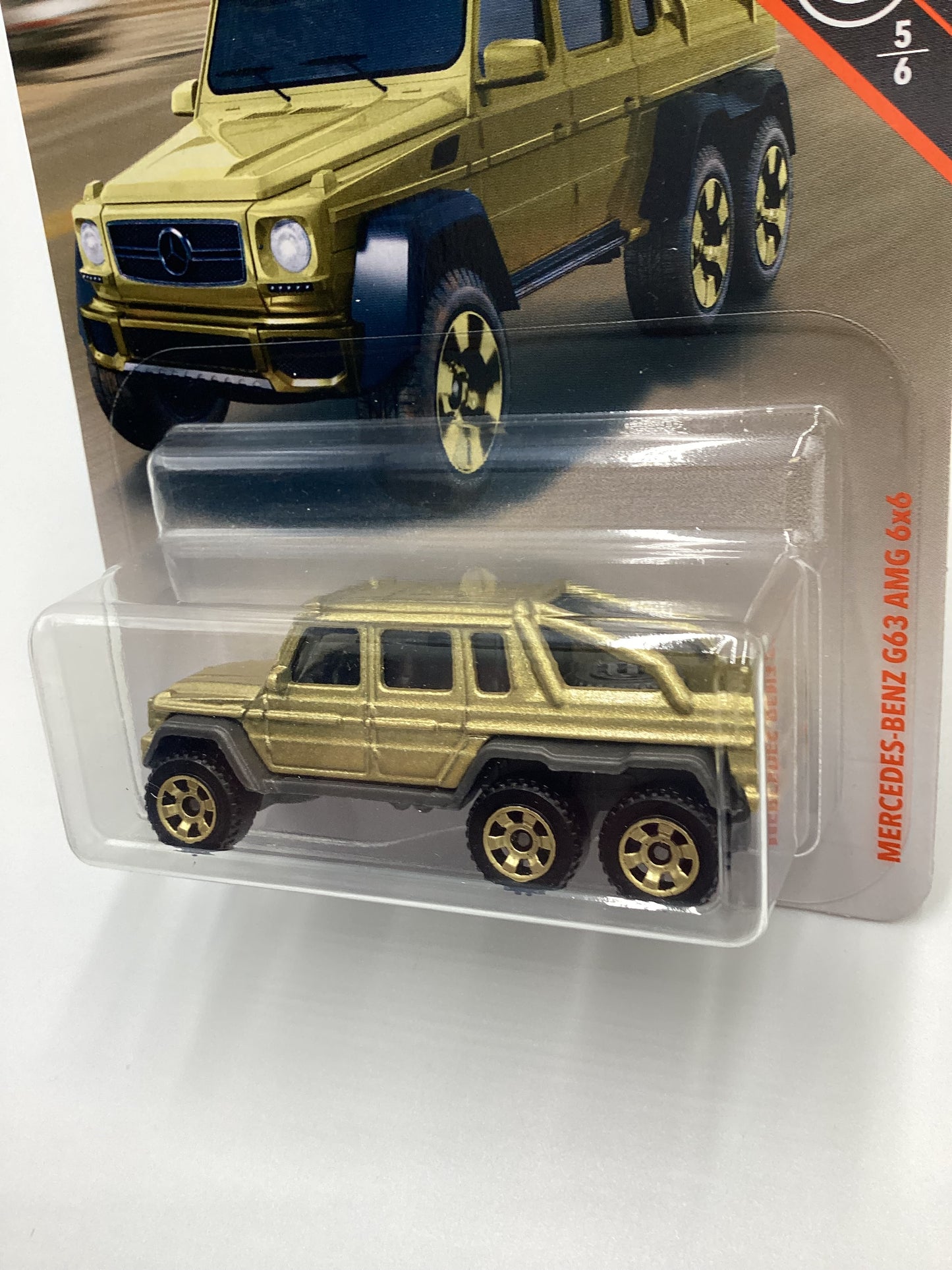 2019 Matchbox 50th Anniversary Superfast Gold Mercedes-Benz G63 AMG 6X6 Gold 163i