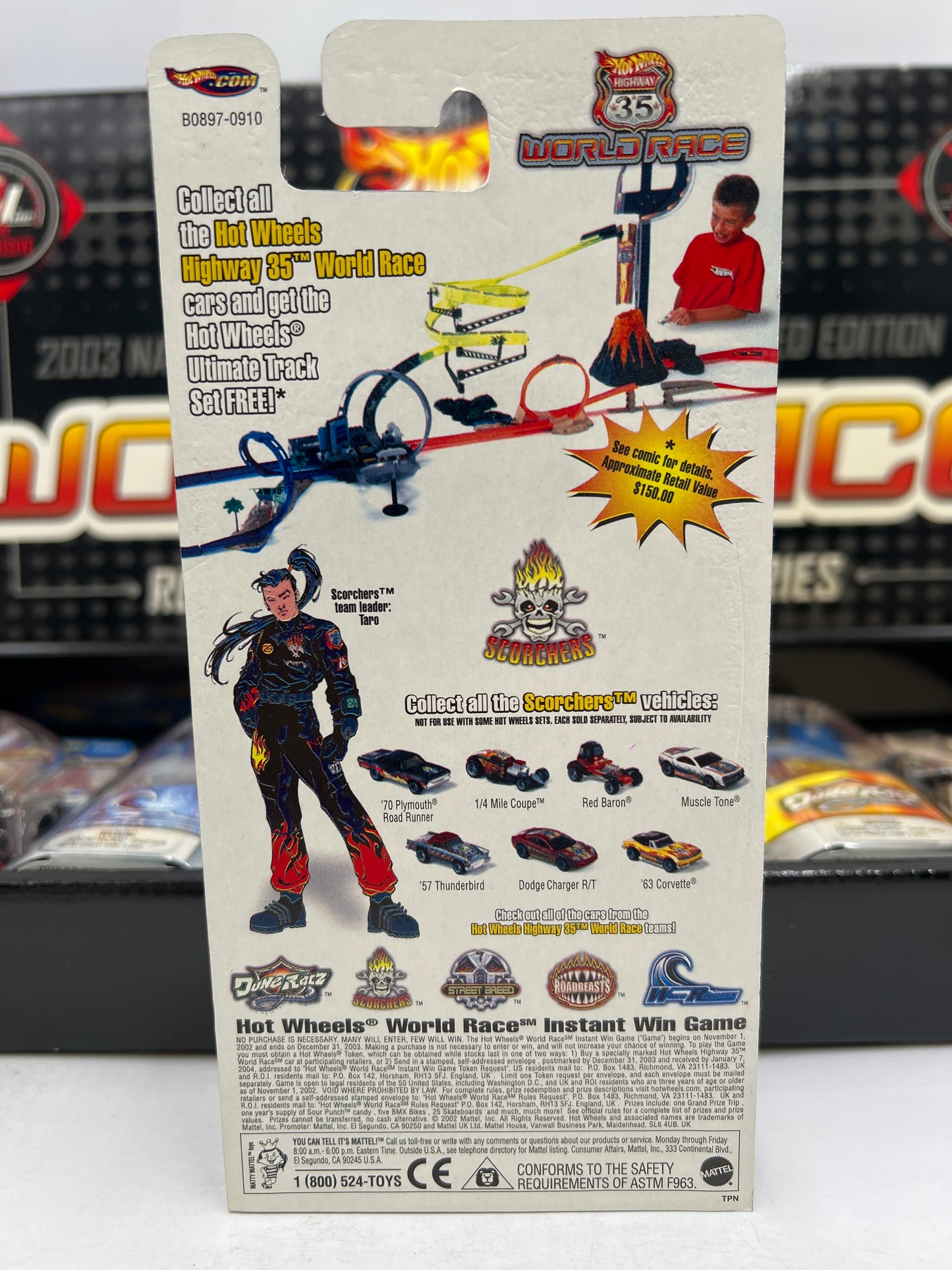 Hot Wheels 2003 Nationals RLC Exclusive #863/2000 Highway 35 World Race Zamac Set VHTF