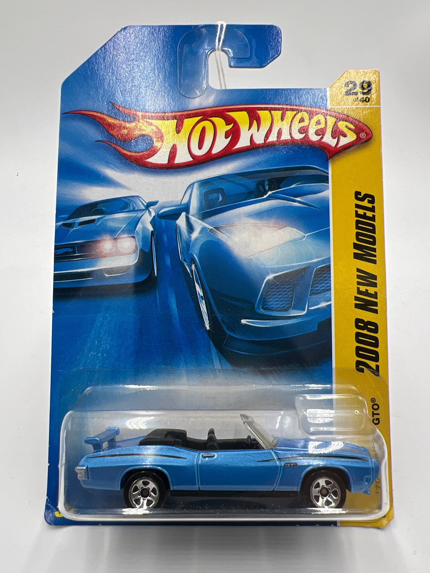 2008 Hot Wheels New Models #29 70 Pontiac GTO Blue 54F