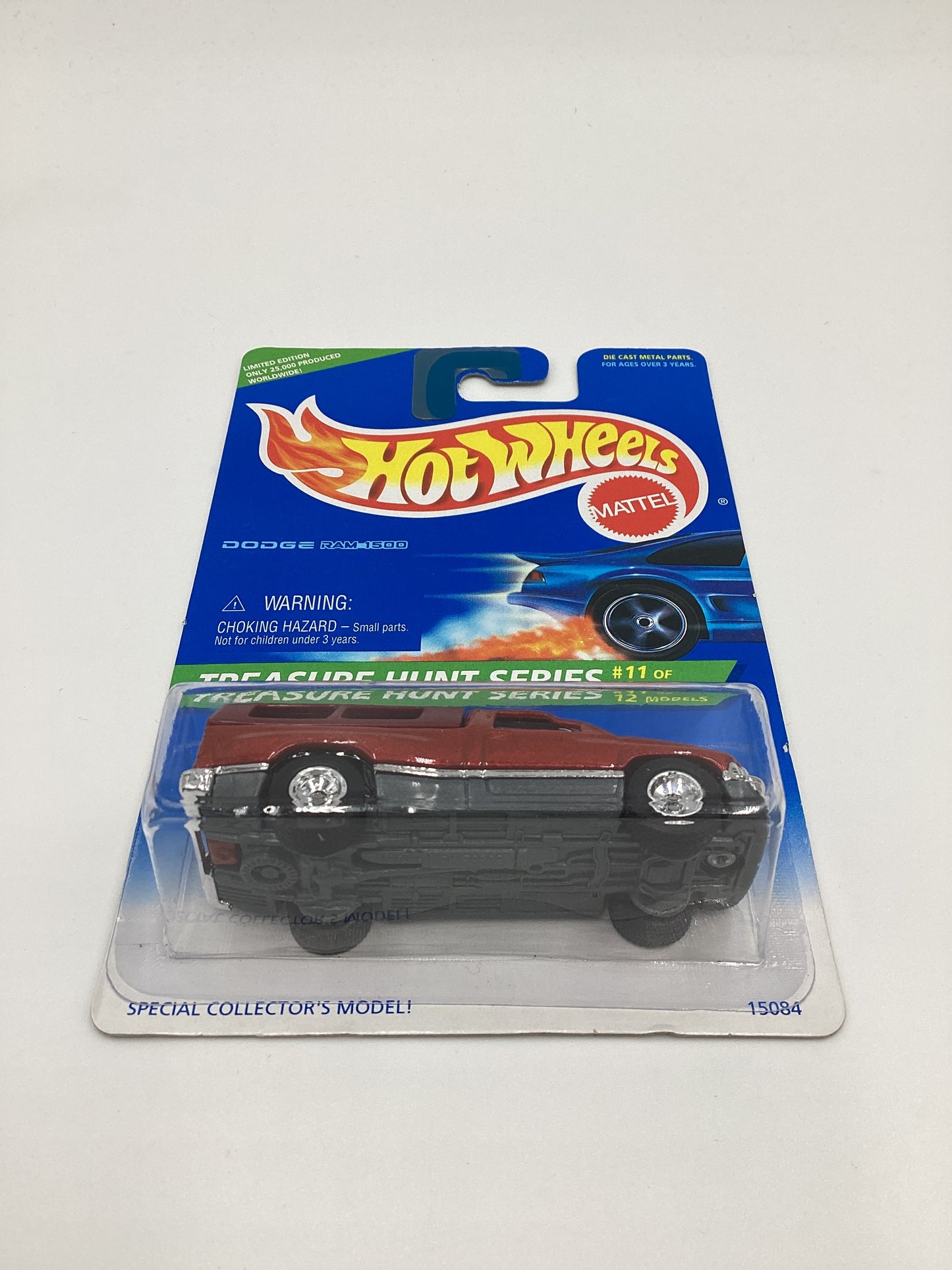 1996 Hot Wheels Treasure Hunt #438 Dodge Ram 1500 Red W/Protector