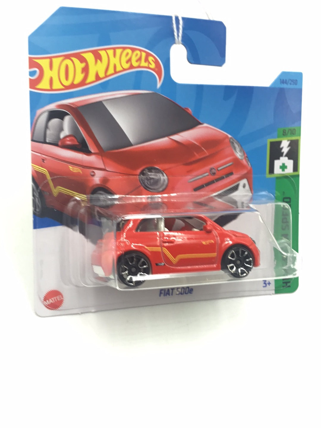 2023 hot wheels Short Card #144 Fiat 500e 64i