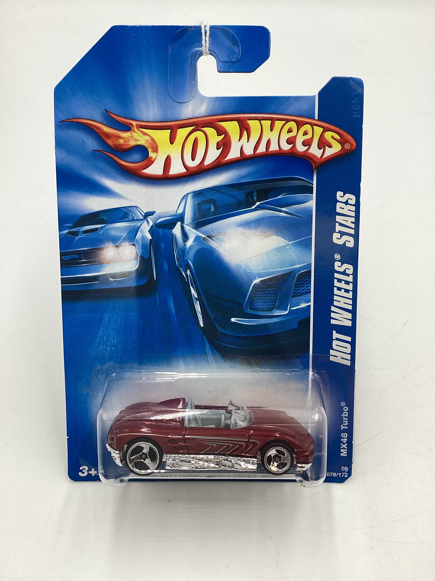 2008 Hot Wheels Stars #78 MX48 International Card Turbo Red