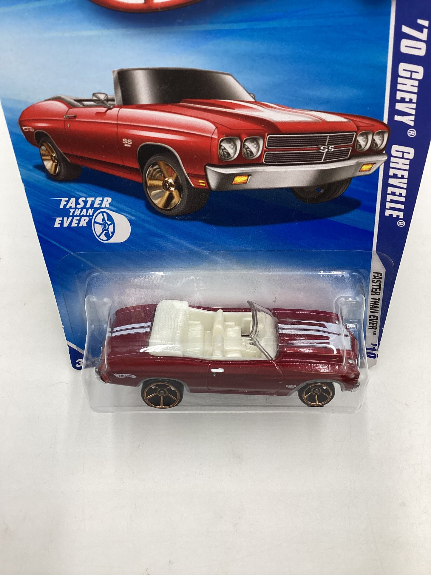 2010 Hot Wheels Faster Than Ever #136 ‘70 Chevy Chevelle Red fte 7B