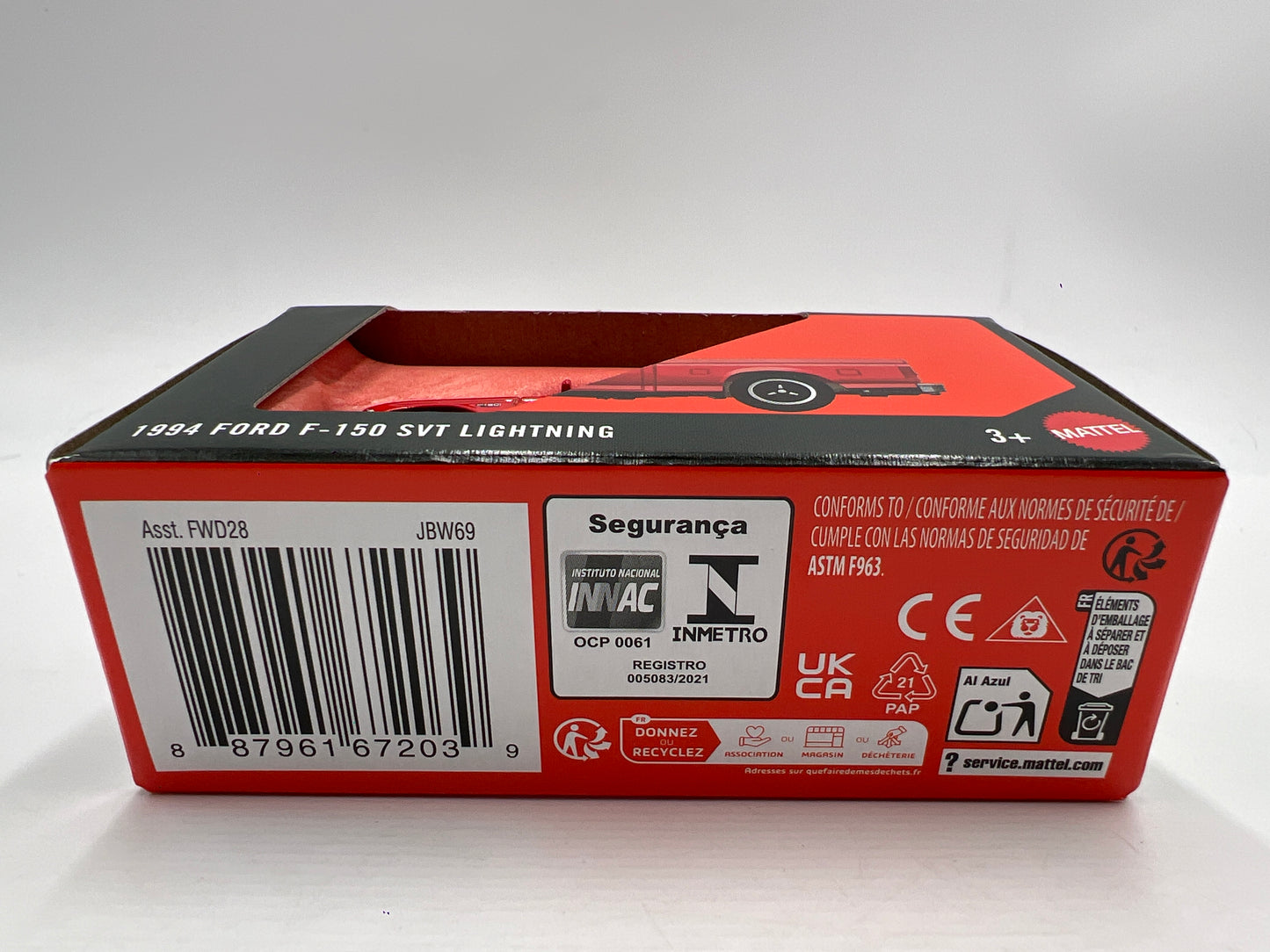 2025 Matchbox Moving Parts #28 1994 Ford F-150 SVT Lightning Red