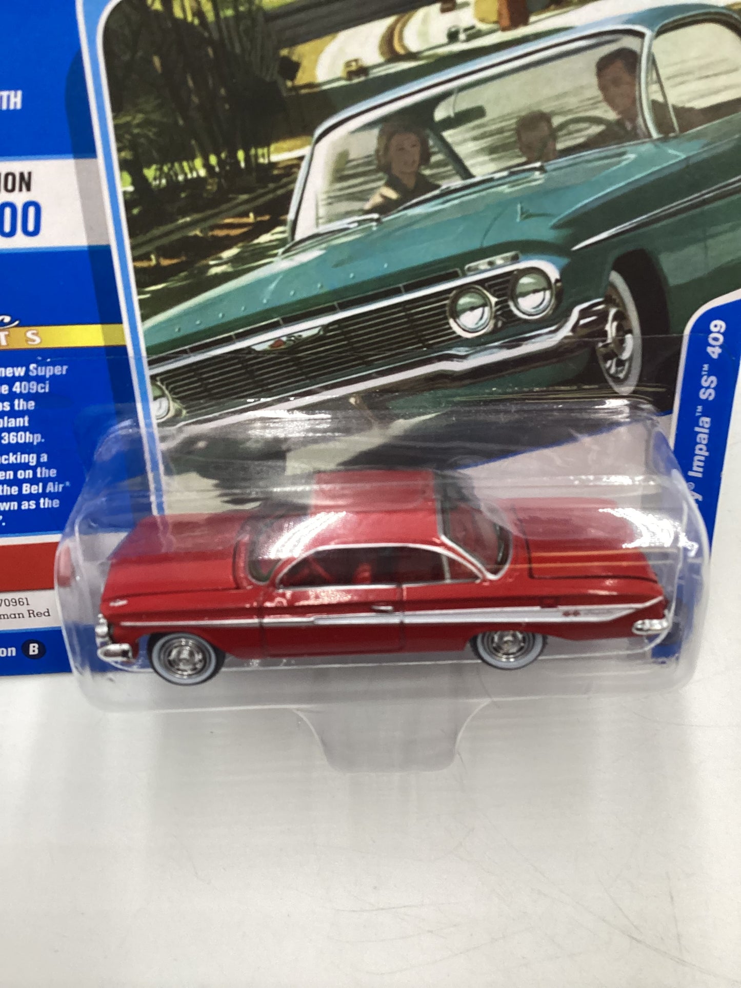 Johnny Lightning Classic Gold Collection Release 3 Version B 1961 Chevrolet Impala SS 409 Red 186F