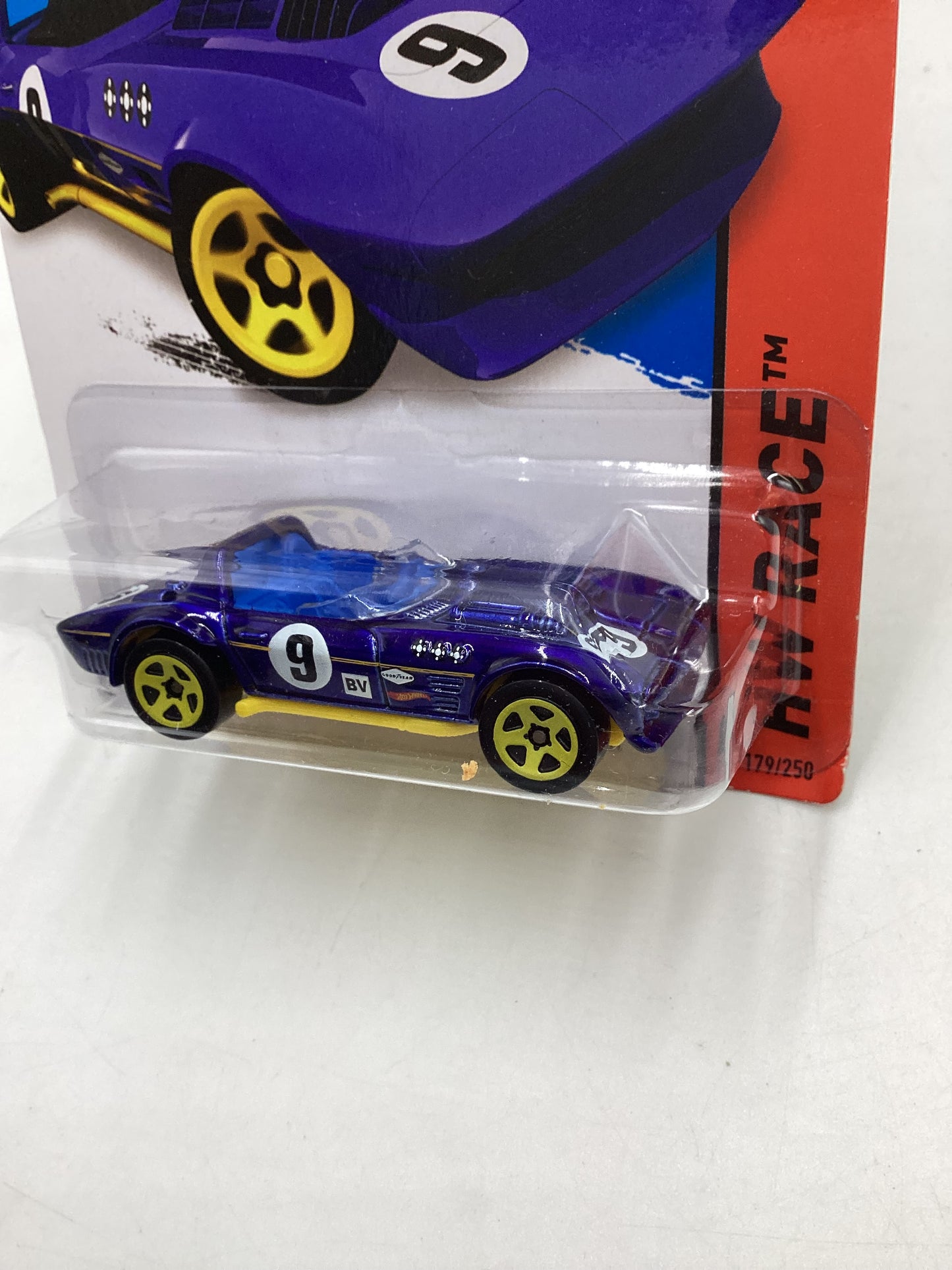 2015 Hot Wheels HW Race #179 Corvette Grand Sport Roadster Blue 1C