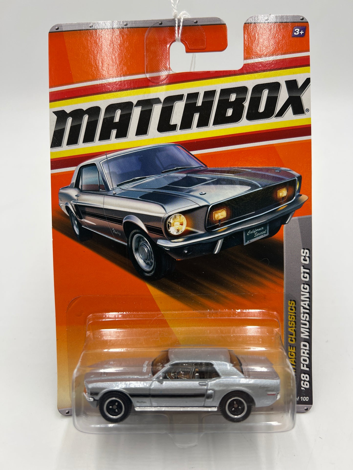 2011 Matchbox #25 Heritage Classics 68 Ford Mustang GT CS Silver 30G