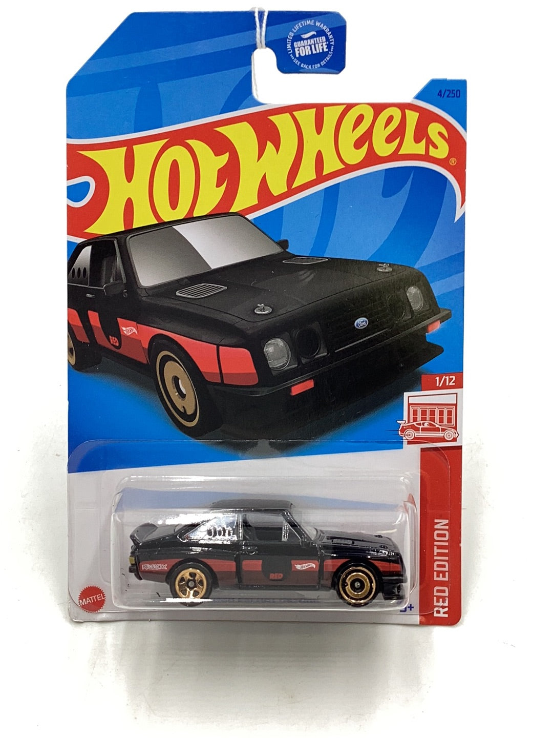 Hot wheels Red edition #4 Ford Escort RS2000 150E