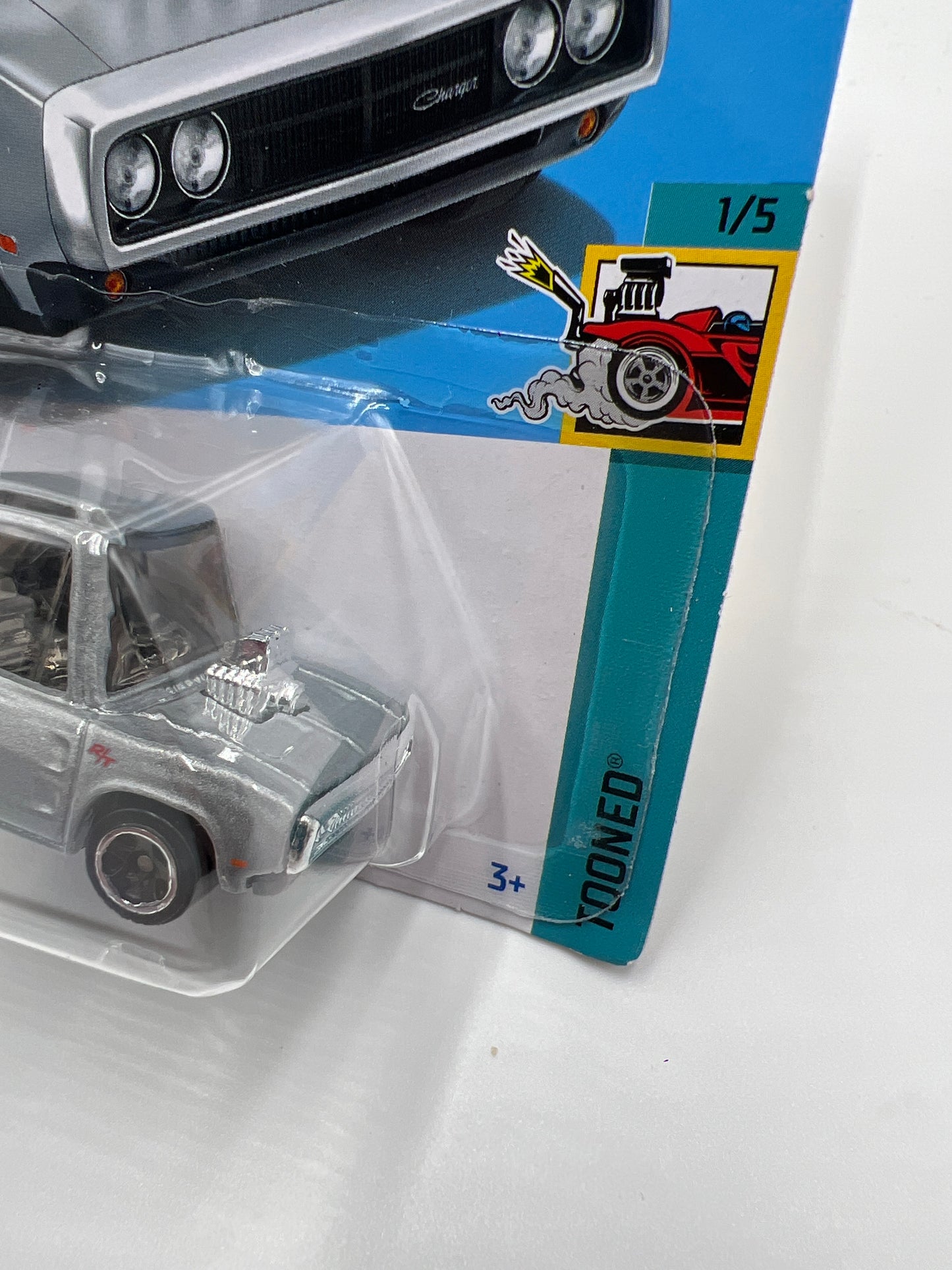 2024 Hot Wheels Q Case #161 Fast & Furious Tooned 70 Dodge Charger Silver 70G