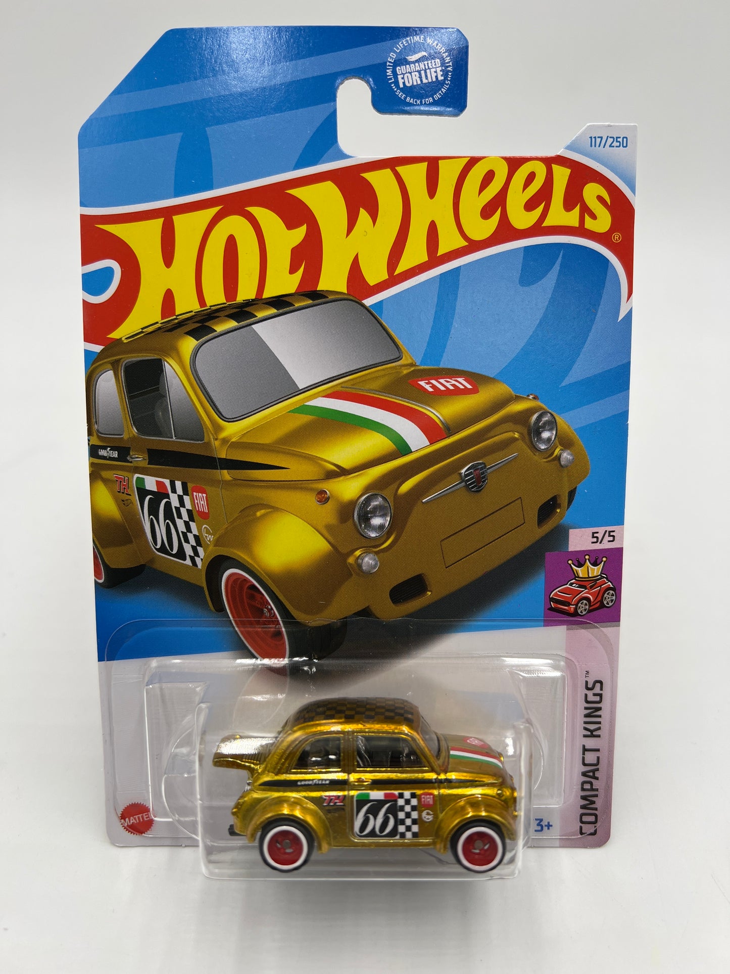 2024 Hot Wheels Super Treasure Hunt #117 60s Fiat 500D Modificado W/Protector