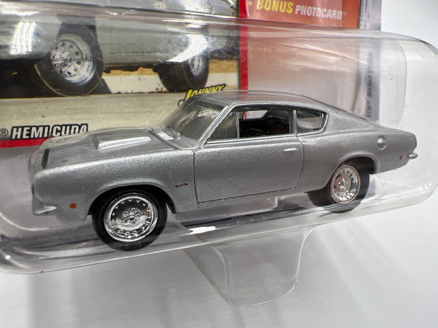 Johnny Lightning Mopar Or No Car #10 1968 Plymouth Hemi Cuda Silver 221G