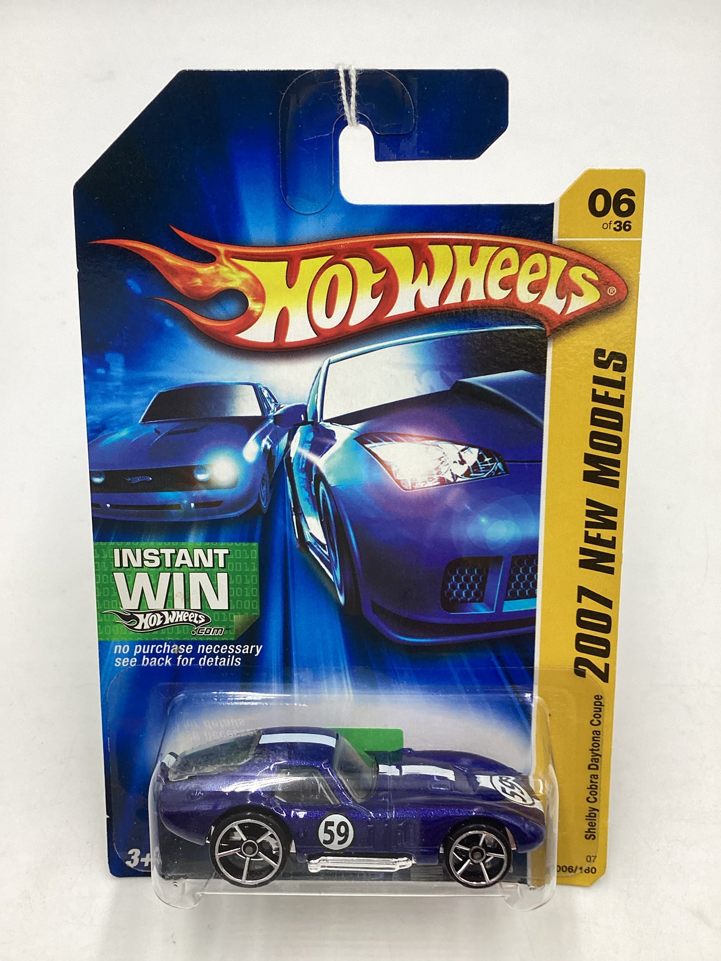 2007 Hot wheels New Models #006 Shelby Cobra Daytona Coupe Blue 29D